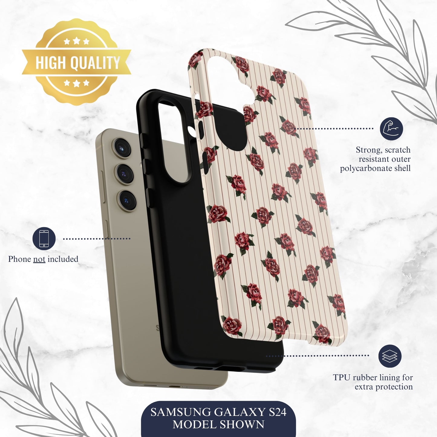 Afternoon Affair - Samsung Galaxy Case Phone Case-aesthetic phone case-shockproof phone case-cute phone case-designer phone case-elegant phone case-luxury phone case-phone accessories-fashion accessory