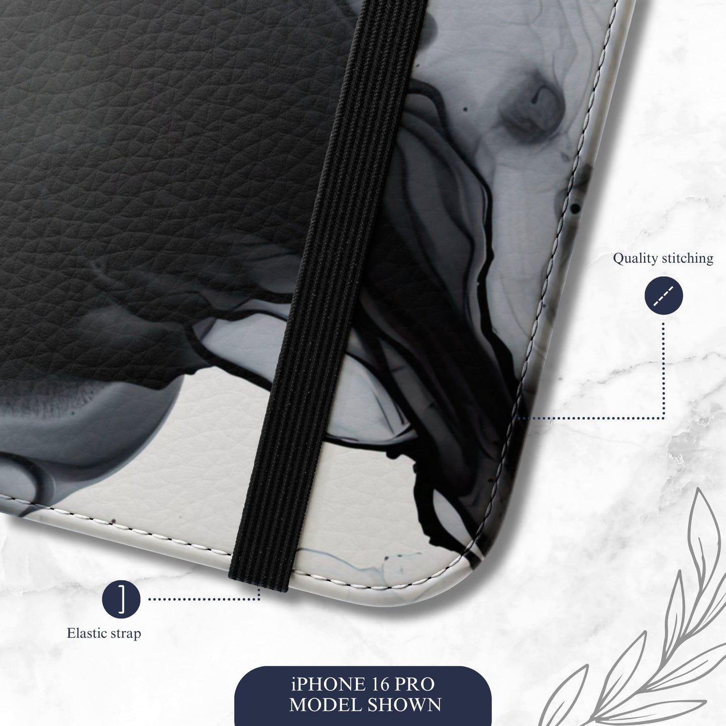 Cascade - iPhone Flip Case Wallet, Leather Folio Case Phone Case-aesthetic phone case-shockproof phone case-cute phone case-designer phone case-elegant phone case-luxury phone case-phone accessories-fashion accessory