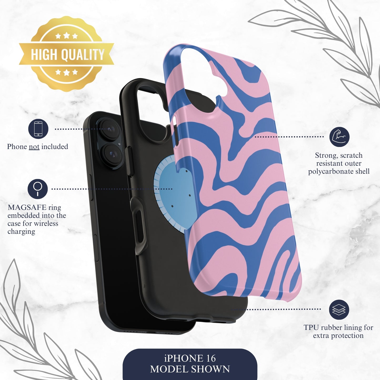 Vibe Check - Magsafe iPhone Case Phone Case-aesthetic phone case-shockproof phone case-cute phone case-designer phone case-elegant phone case-luxury phone case-phone accessories-fashion accessory