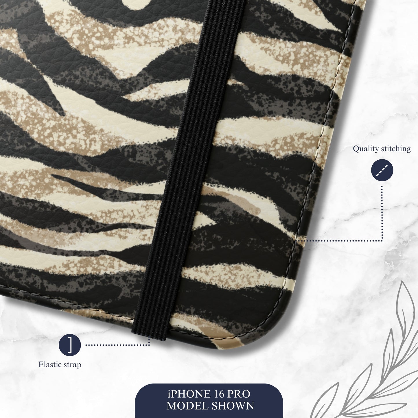 Shadow Play - iPhone Flip Case Wallet, Leather Folio Case Phone Case-aesthetic phone case-shockproof phone case-cute phone case-designer phone case-elegant phone case-luxury phone case-phone accessories-fashion accessory