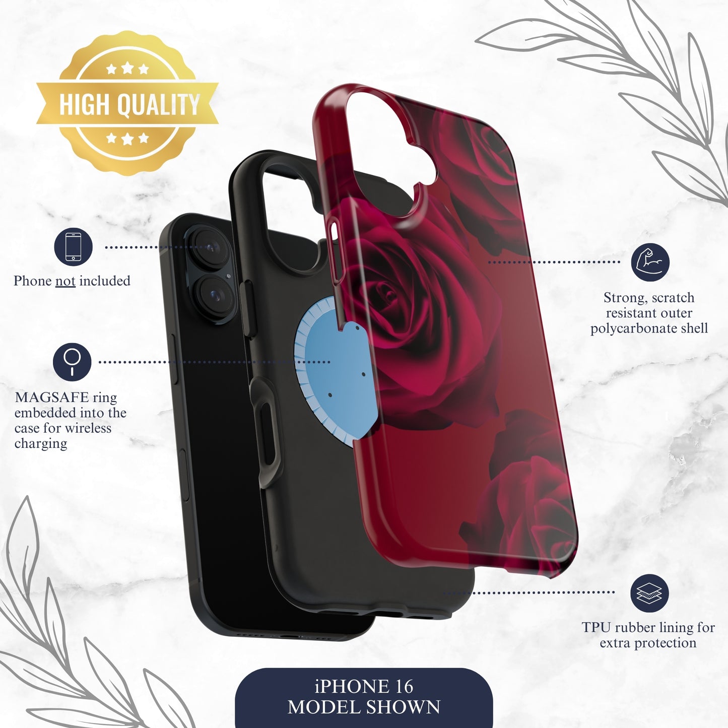 Bold Beauty - Magsafe iPhone Case Phone Case-aesthetic phone case-shockproof phone case-cute phone case-designer phone case-elegant phone case-luxury phone case-phone accessories-fashion accessory