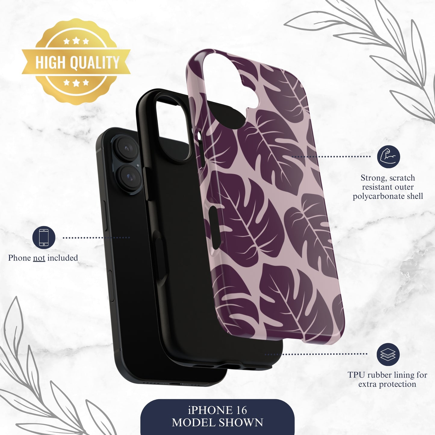 Lilac Wild - iPhone Case Phone Case-aesthetic phone case-shockproof phone case-cute phone case-designer phone case-elegant phone case-luxury phone case-phone accessories-fashion accessory