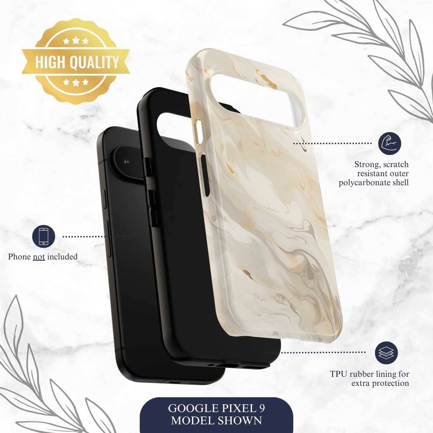 Double Cream - Google Pixel Case Phone Case-aesthetic phone case-shockproof phone case-cute phone case-designer phone case-elegant phone case-luxury phone case-phone accessories-fashion accessory
