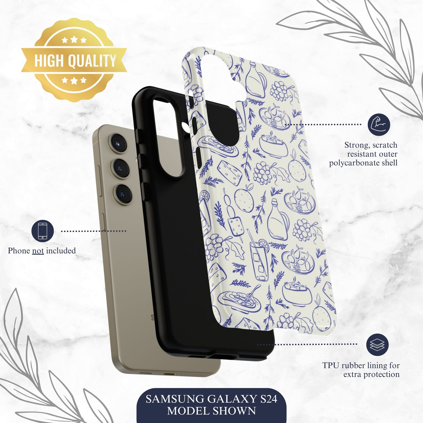 Foodie - Samsung Galaxy Case Phone Case-aesthetic phone case-shockproof phone case-cute phone case-designer phone case-elegant phone case-luxury phone case-phone accessories-fashion accessory