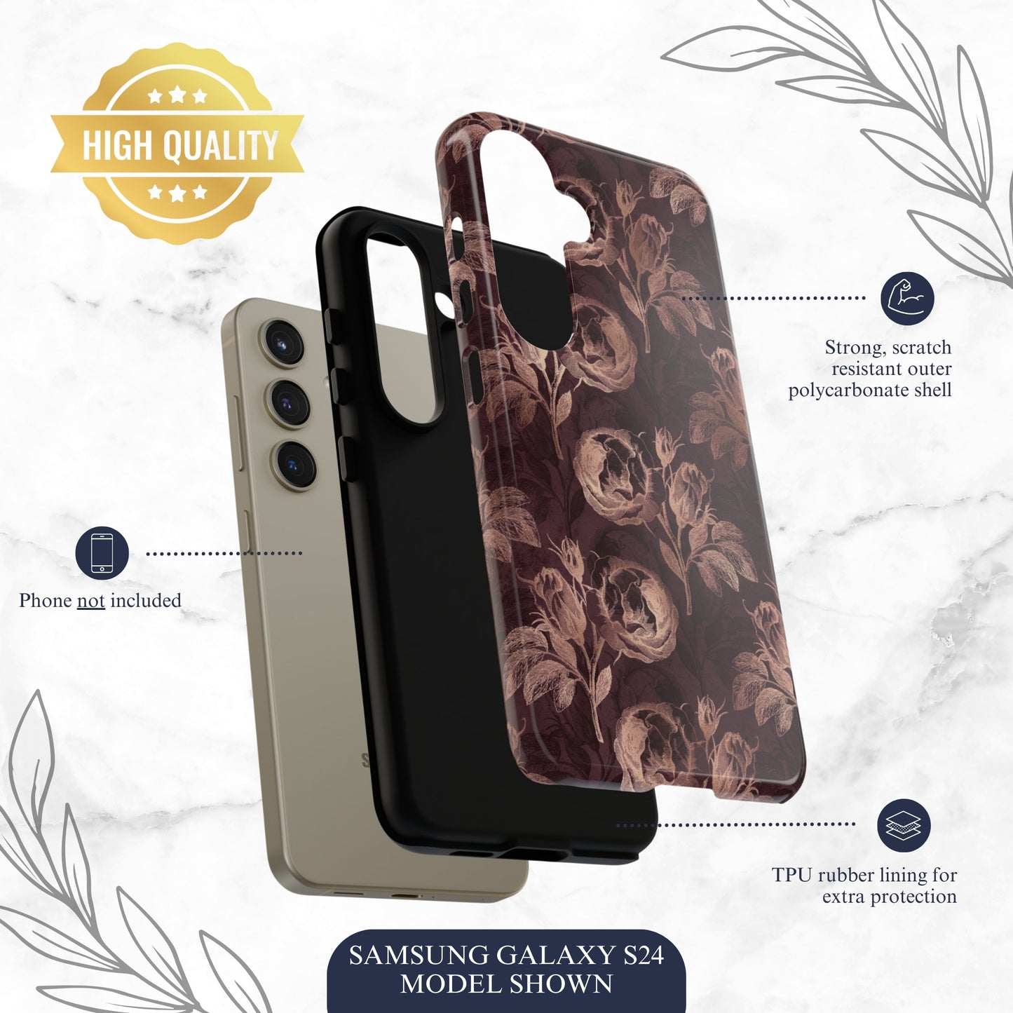 Indulge - Samsung Galaxy Case Phone Case-aesthetic phone case-shockproof phone case-cute phone case-designer phone case-elegant phone case-luxury phone case-phone accessories-fashion accessory