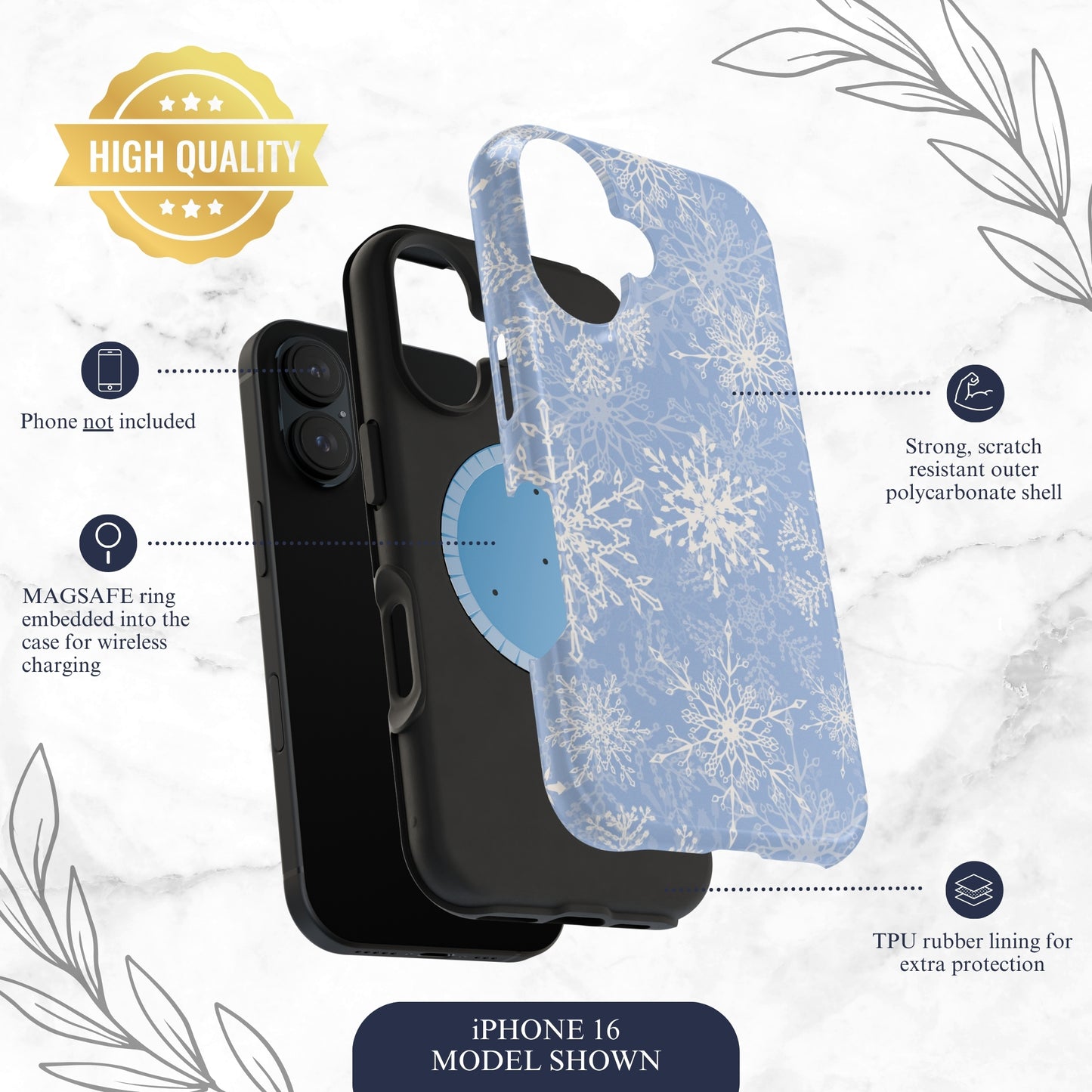 Winter Kiss - Magsafe iPhone Case Phone Case-aesthetic phone case-shockproof phone case-cute phone case-designer phone case-elegant phone case-luxury phone case-phone accessories-fashion accessory