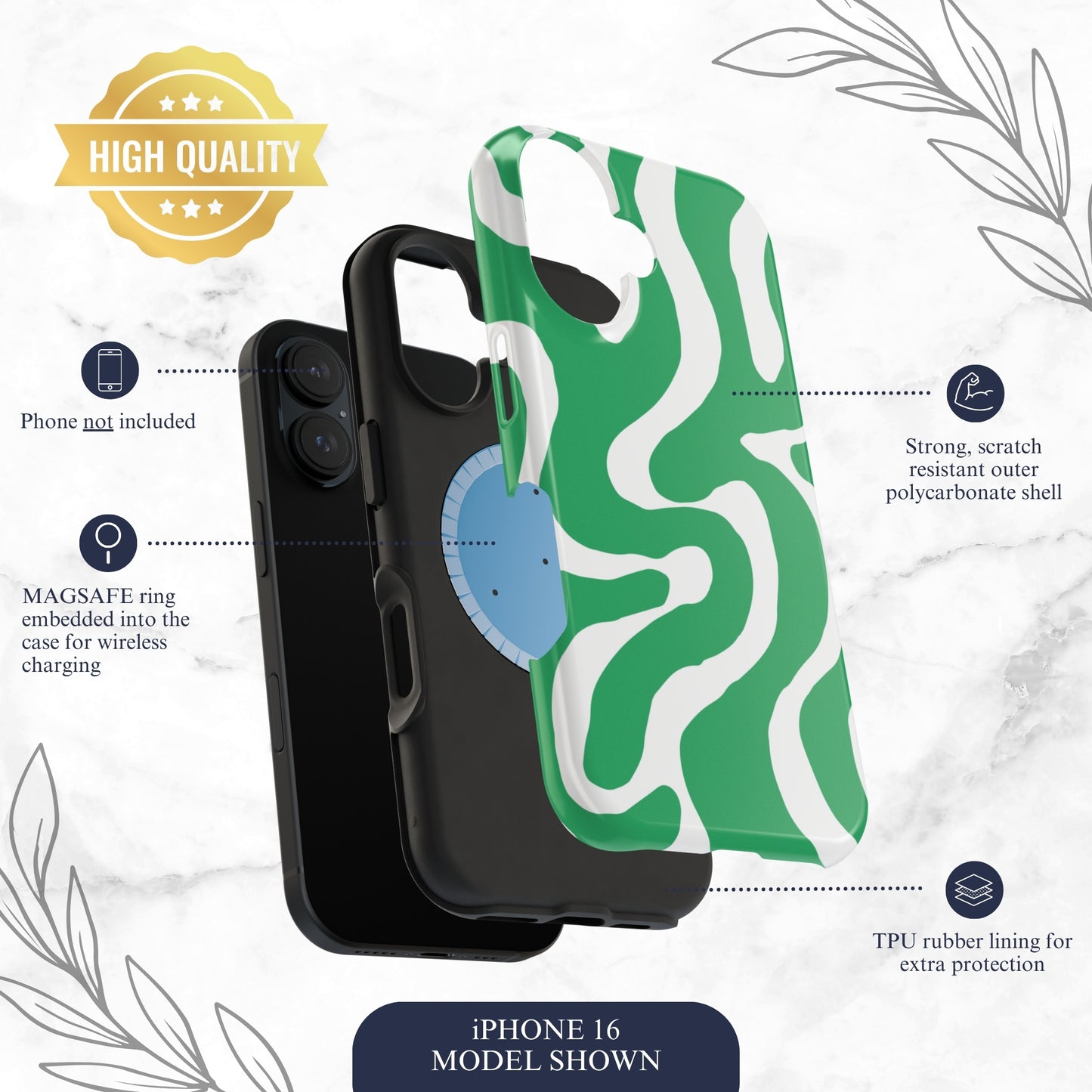 Pistachio - Magsafe iPhone Case Phone Case-aesthetic phone case-shockproof phone case-cute phone case-designer phone case-elegant phone case-luxury phone case-phone accessories-fashion accessory