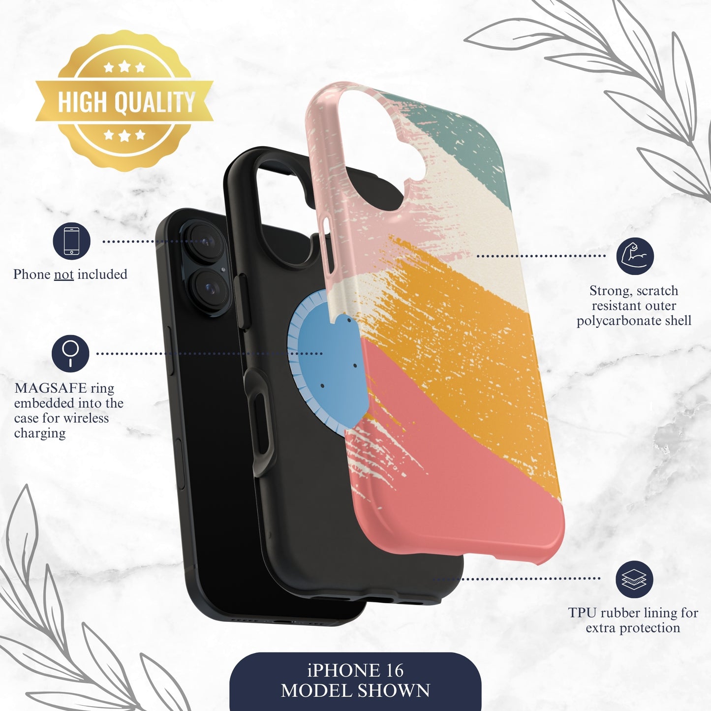 Cotton Candy - Magsafe iPhone Case Phone Case-aesthetic phone case-shockproof phone case-cute phone case-designer phone case-elegant phone case-luxury phone case-phone accessories-fashion accessory