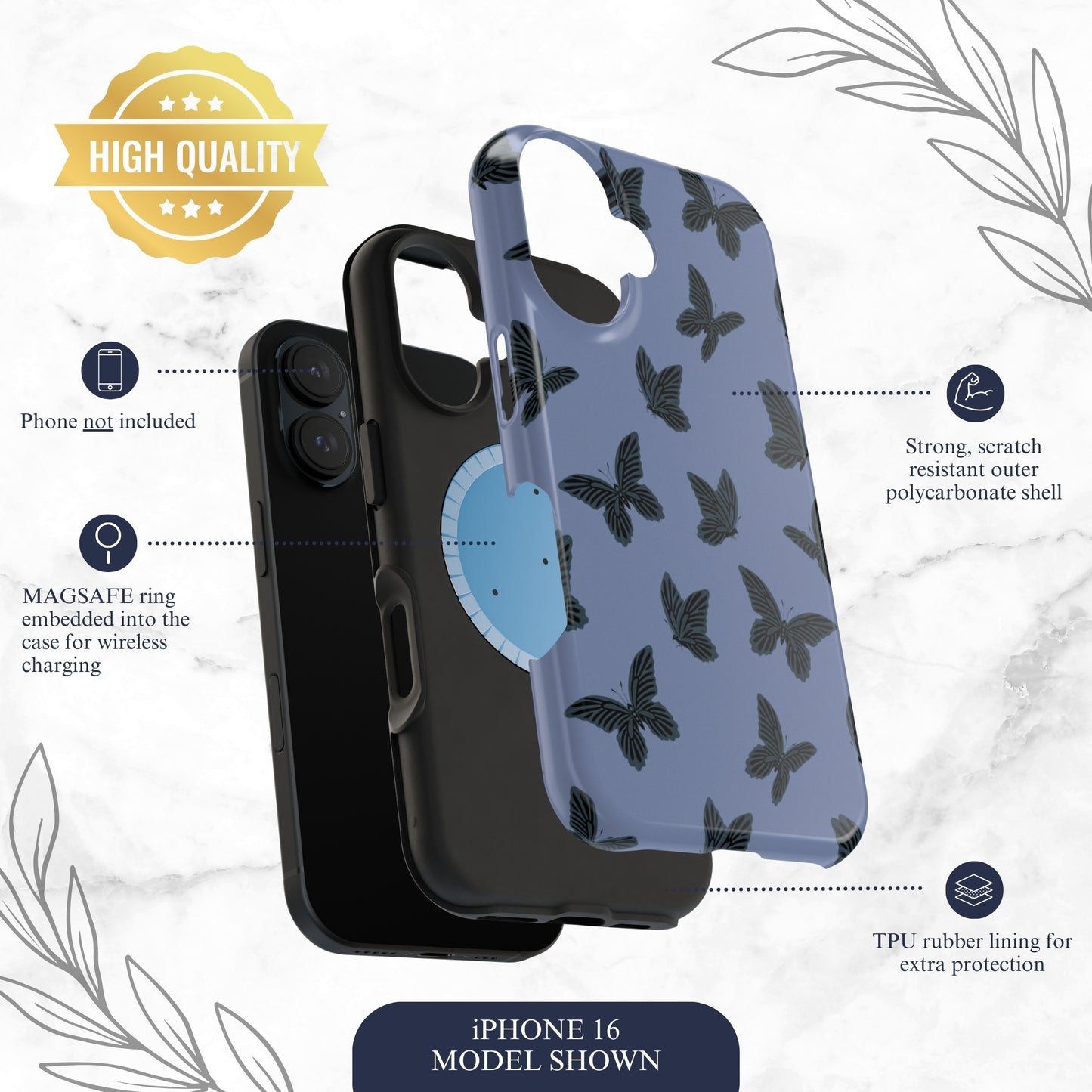After Dark - Magsafe iPhone Case Phone Case-aesthetic phone case-shockproof phone case-cute phone case-designer phone case-elegant phone case-luxury phone case-phone accessories-fashion accessory