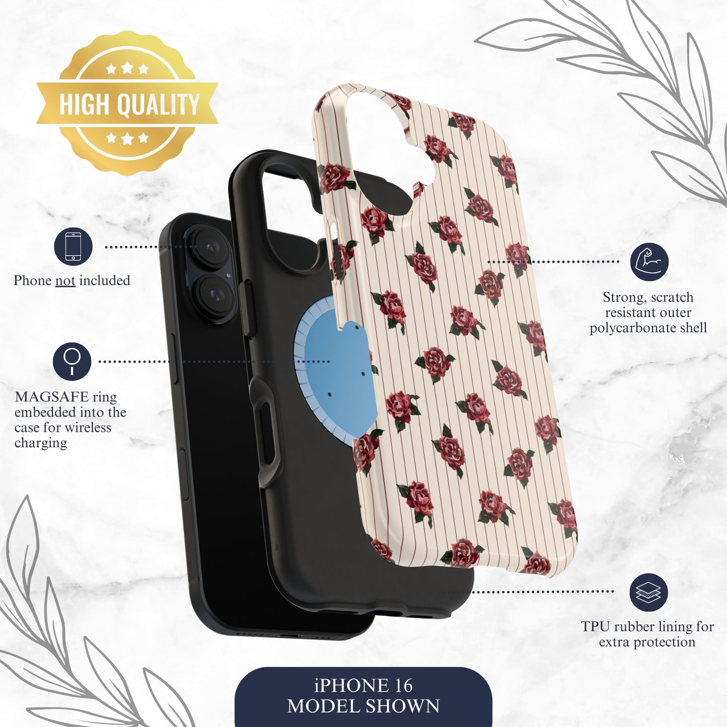 Afternoon Affair - Magsafe iPhone Case Phone Case-aesthetic phone case-shockproof phone case-cute phone case-designer phone case-elegant phone case-luxury phone case-phone accessories-fashion accessory