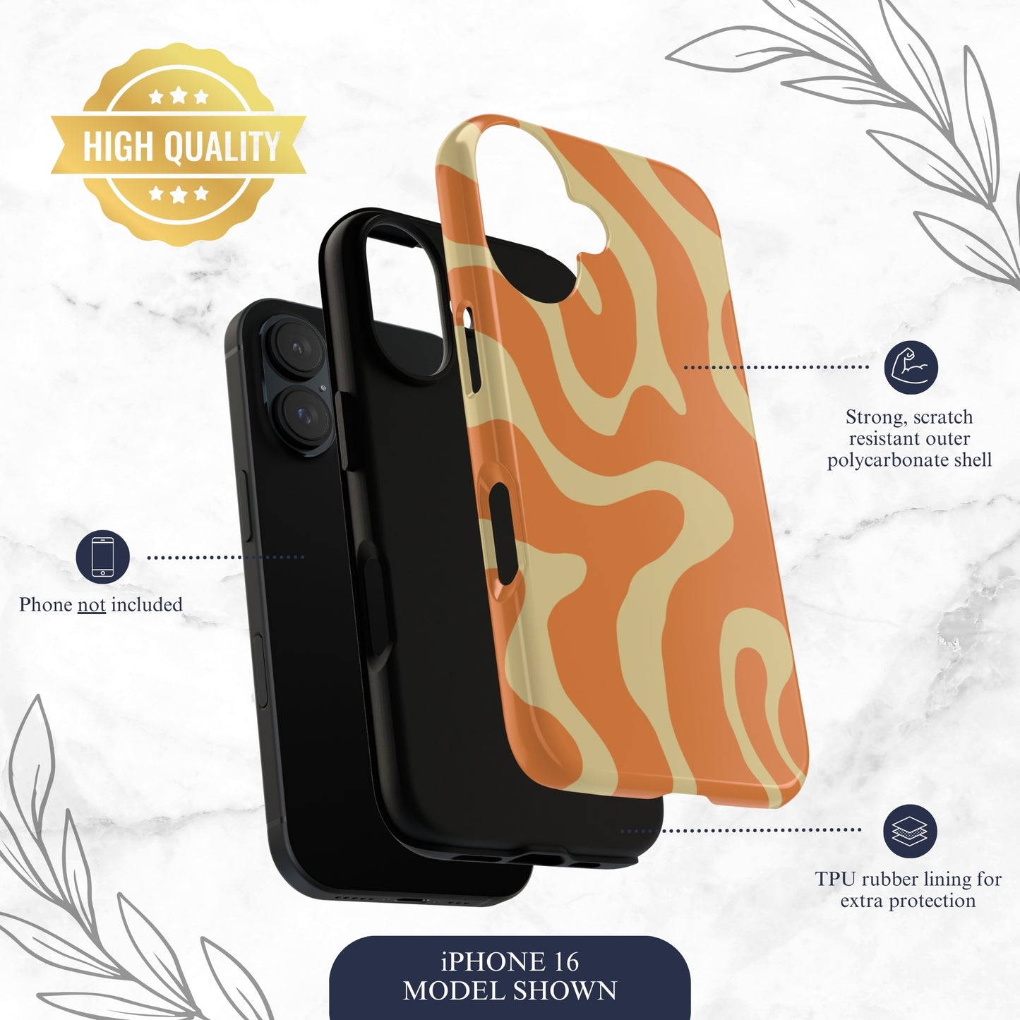 Marmalade Mellow - iPhone Case Phone Case-aesthetic phone case-shockproof phone case-cute phone case-designer phone case-elegant phone case-luxury phone case-phone accessories-fashion accessory
