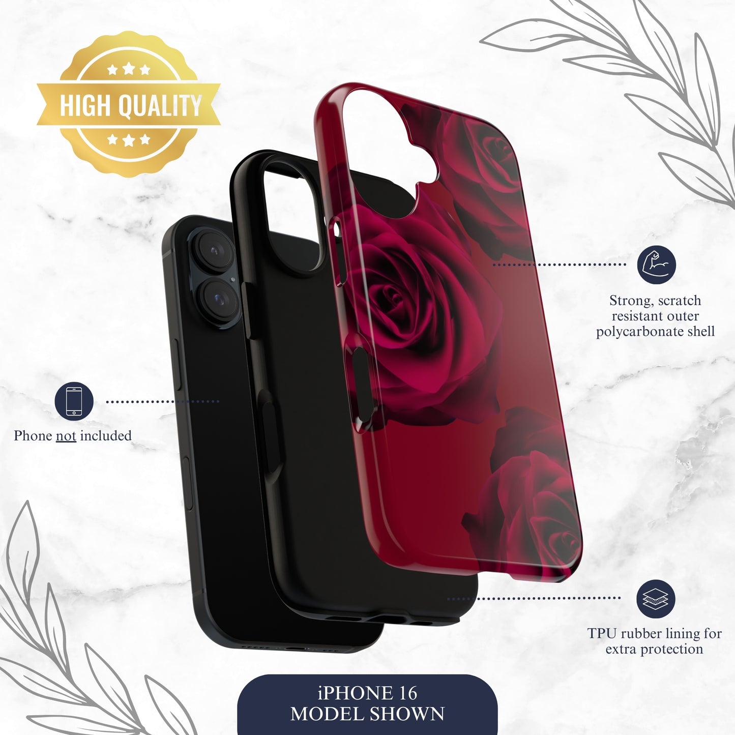 Bold Beauty - iPhone Case Phone Case-aesthetic phone case-shockproof phone case-cute phone case-designer phone case-elegant phone case-luxury phone case-phone accessories-fashion accessory