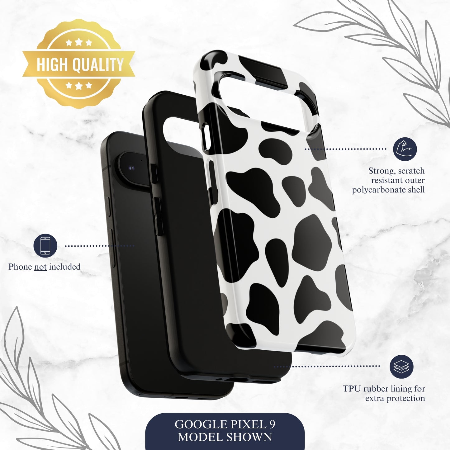 Bovine - Google Pixel Case Phone Case-aesthetic phone case-shockproof phone case-cute phone case-designer phone case-elegant phone case-luxury phone case-phone accessories-fashion accessory