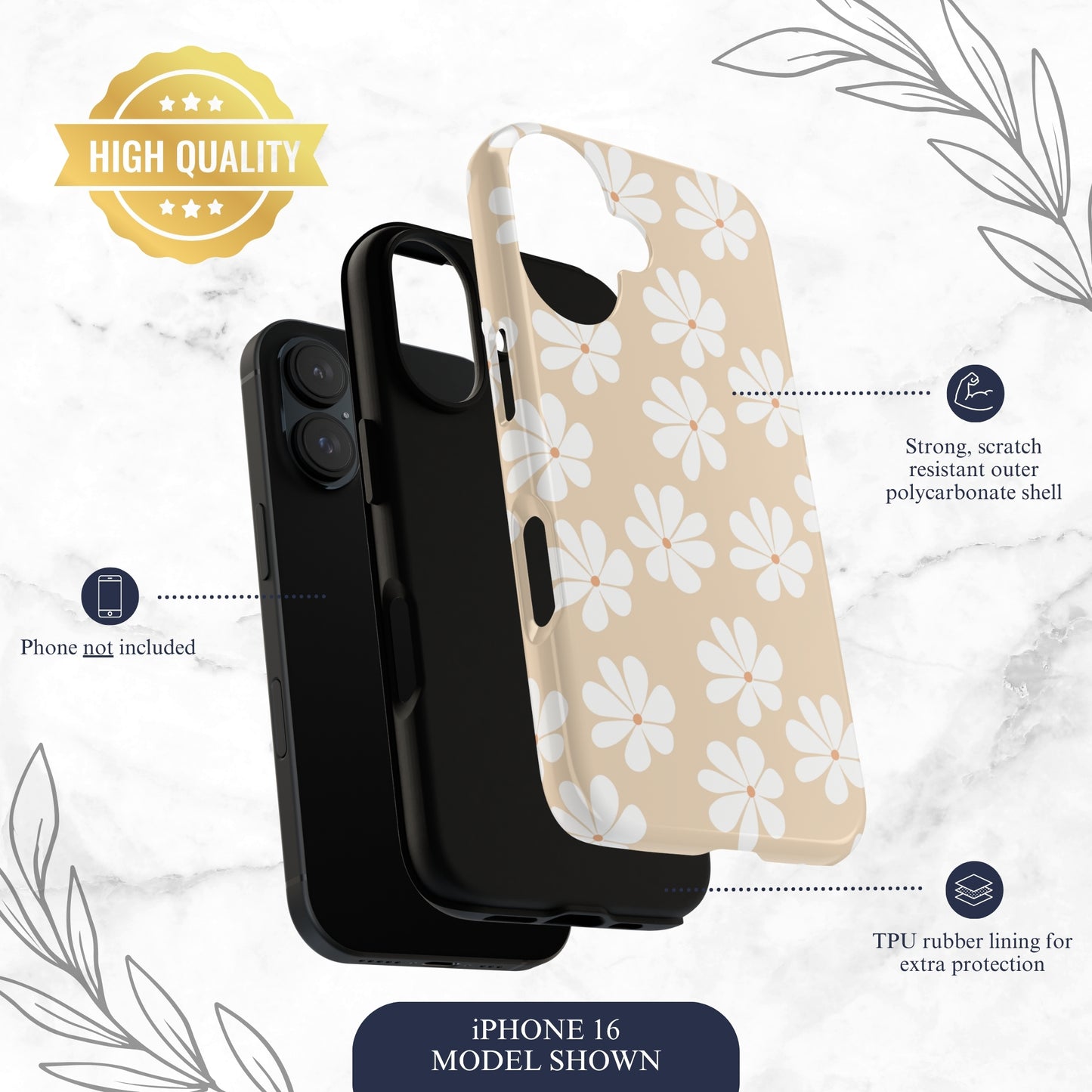 Bare Bloom - iPhone Case Phone Case-aesthetic phone case-shockproof phone case-cute phone case-designer phone case-elegant phone case-luxury phone case-phone accessories-fashion accessory