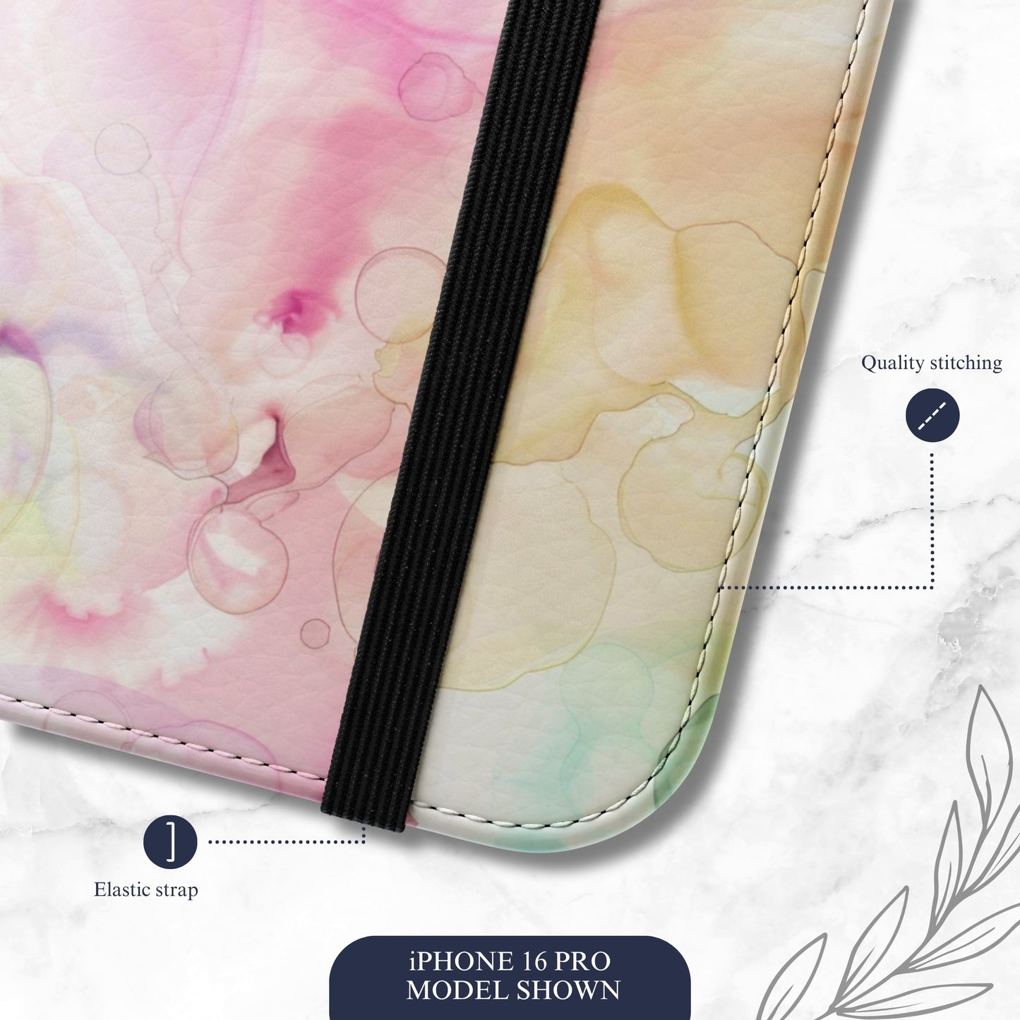 Bubble Bath - iPhone Flip Case Wallet, Leather Folio Case Phone Case-aesthetic phone case-shockproof phone case-cute phone case-designer phone case-elegant phone case-luxury phone case-phone accessories-fashion accessory
