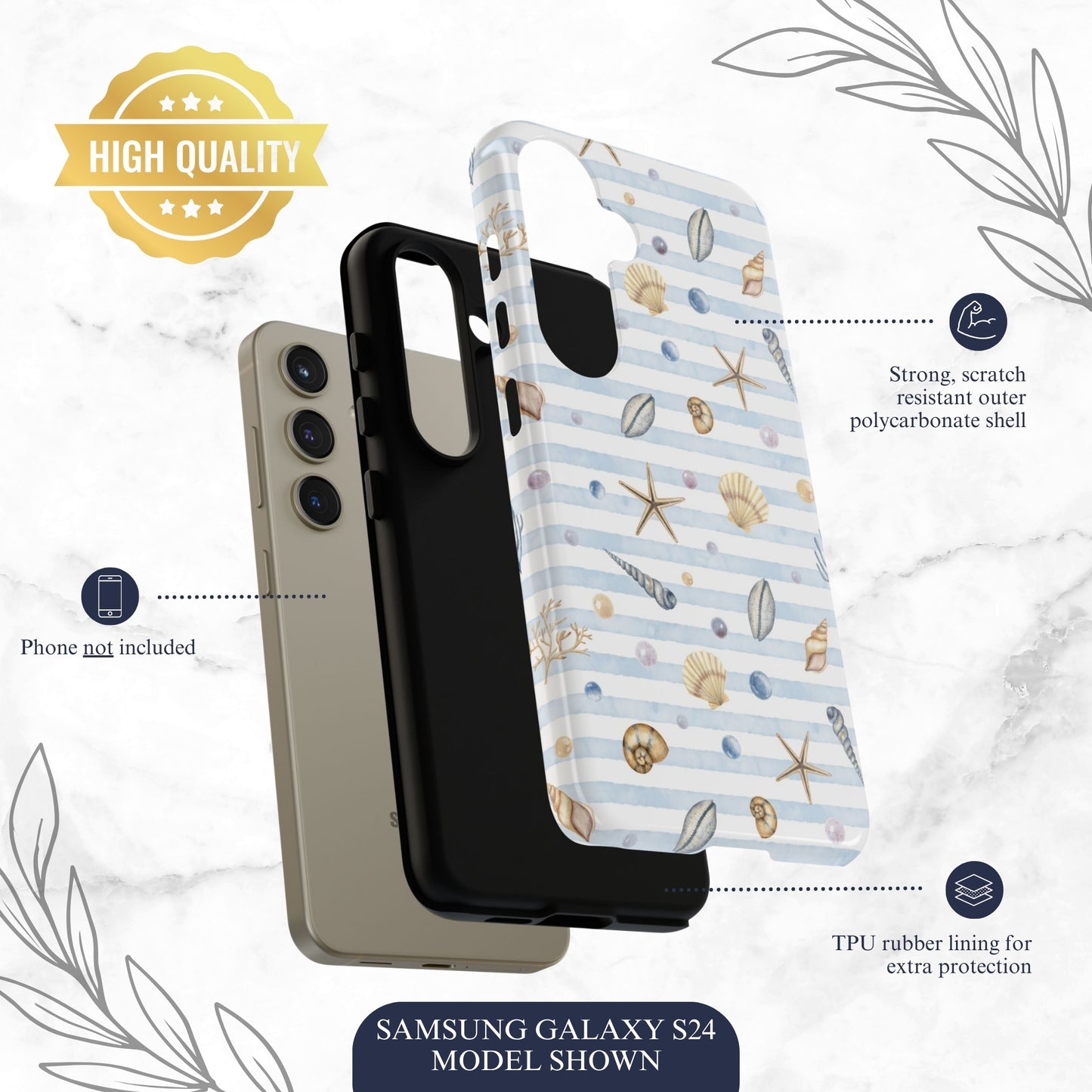 Beach Girl - Samsung Galaxy Case Phone Case-aesthetic phone case-shockproof phone case-cute phone case-designer phone case-elegant phone case-luxury phone case-phone accessories-fashion accessory