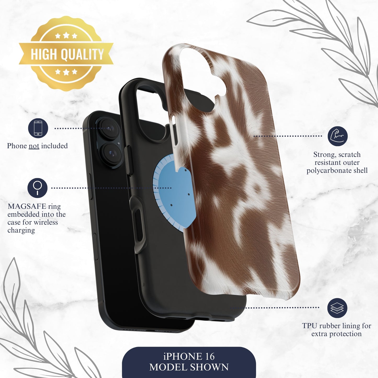 Cowgirl Ranch - Magsafe iPhone Case Phone Case-aesthetic phone case-shockproof phone case-cute phone case-designer phone case-elegant phone case-luxury phone case-phone accessories-fashion accessory