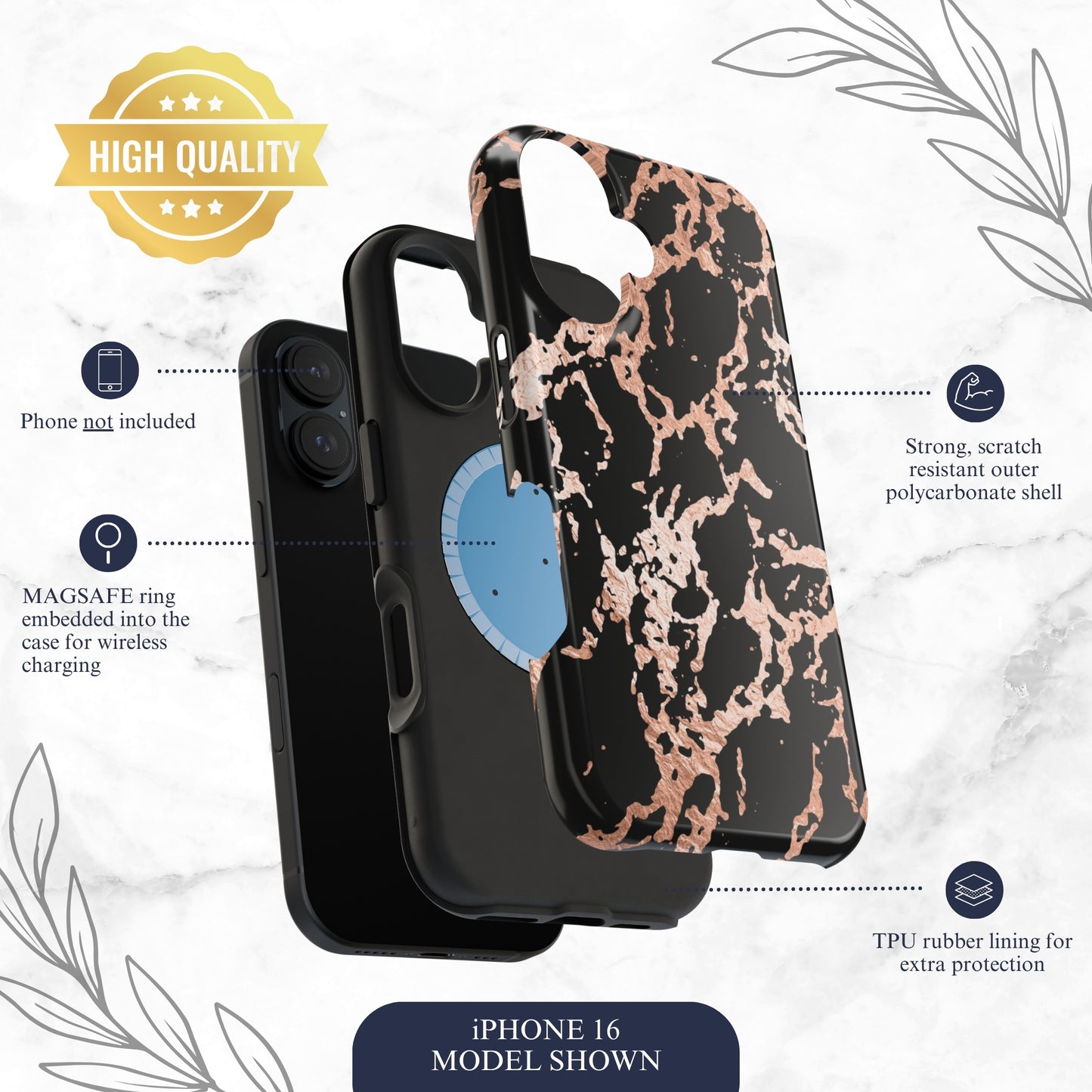 Molten Luxe - Magsafe iPhone Case Phone Case-aesthetic phone case-shockproof phone case-cute phone case-designer phone case-elegant phone case-luxury phone case-phone accessories-fashion accessory
