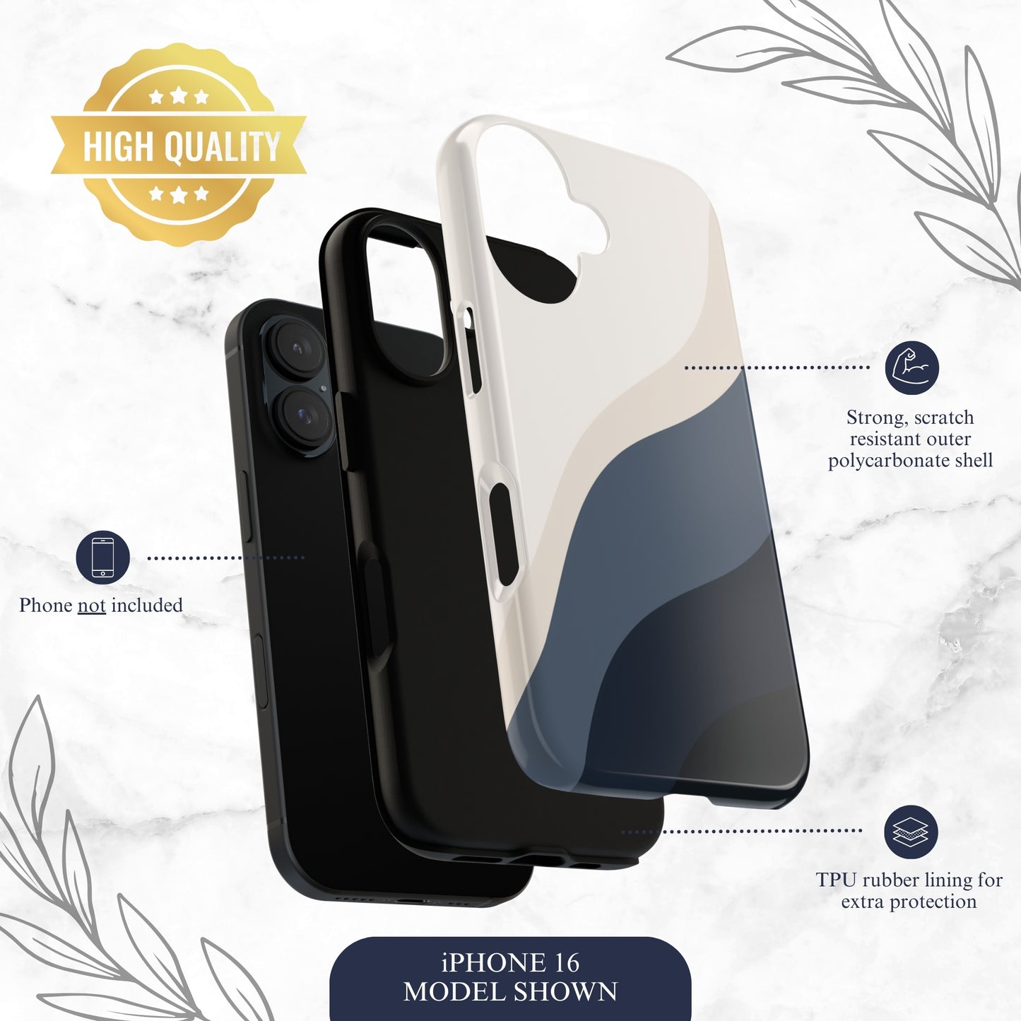 Distant Echo - iPhone Case Phone Case-aesthetic phone case-shockproof phone case-cute phone case-designer phone case-elegant phone case-luxury phone case-phone accessories-fashion accessory