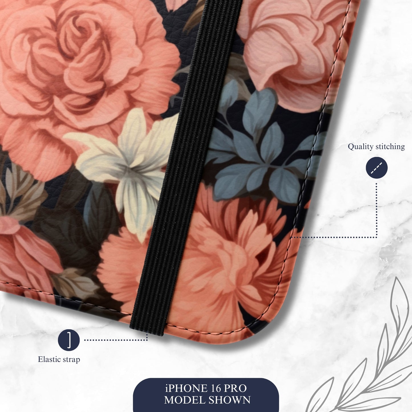 Secret Garden - iPhone Flip Case Wallet, Leather Folio Case Phone Case-aesthetic phone case-shockproof phone case-cute phone case-designer phone case-elegant phone case-luxury phone case-phone accessories-fashion accessory
