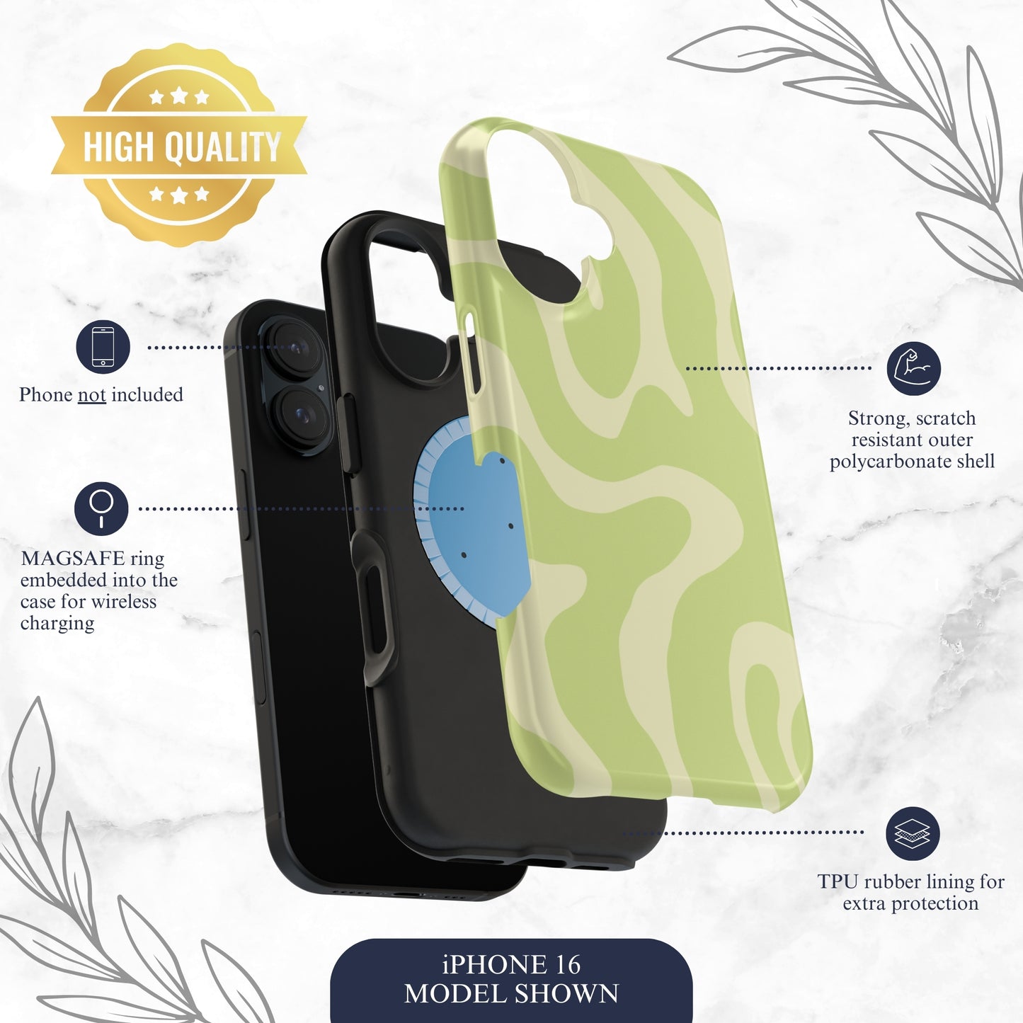 Fresh Feeling - Magsafe iPhone Case Phone Case-aesthetic phone case-shockproof phone case-cute phone case-designer phone case-elegant phone case-luxury phone case-phone accessories-fashion accessory