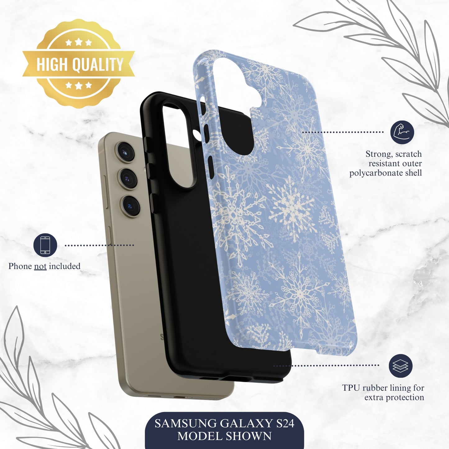 Winter Kiss - Samsung Galaxy Case Phone Case-aesthetic phone case-shockproof phone case-cute phone case-designer phone case-elegant phone case-luxury phone case-phone accessories-fashion accessory