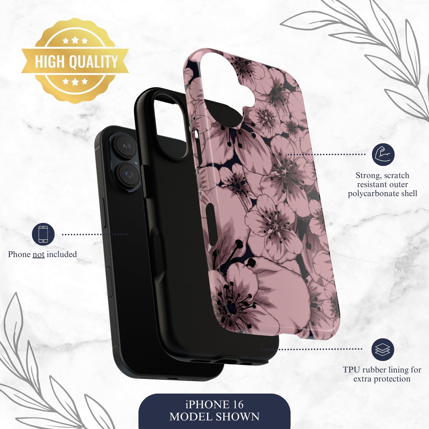 Feudal Beauty - iPhone Case Phone Case-aesthetic phone case-shockproof phone case-cute phone case-designer phone case-elegant phone case-luxury phone case-phone accessories-fashion accessory