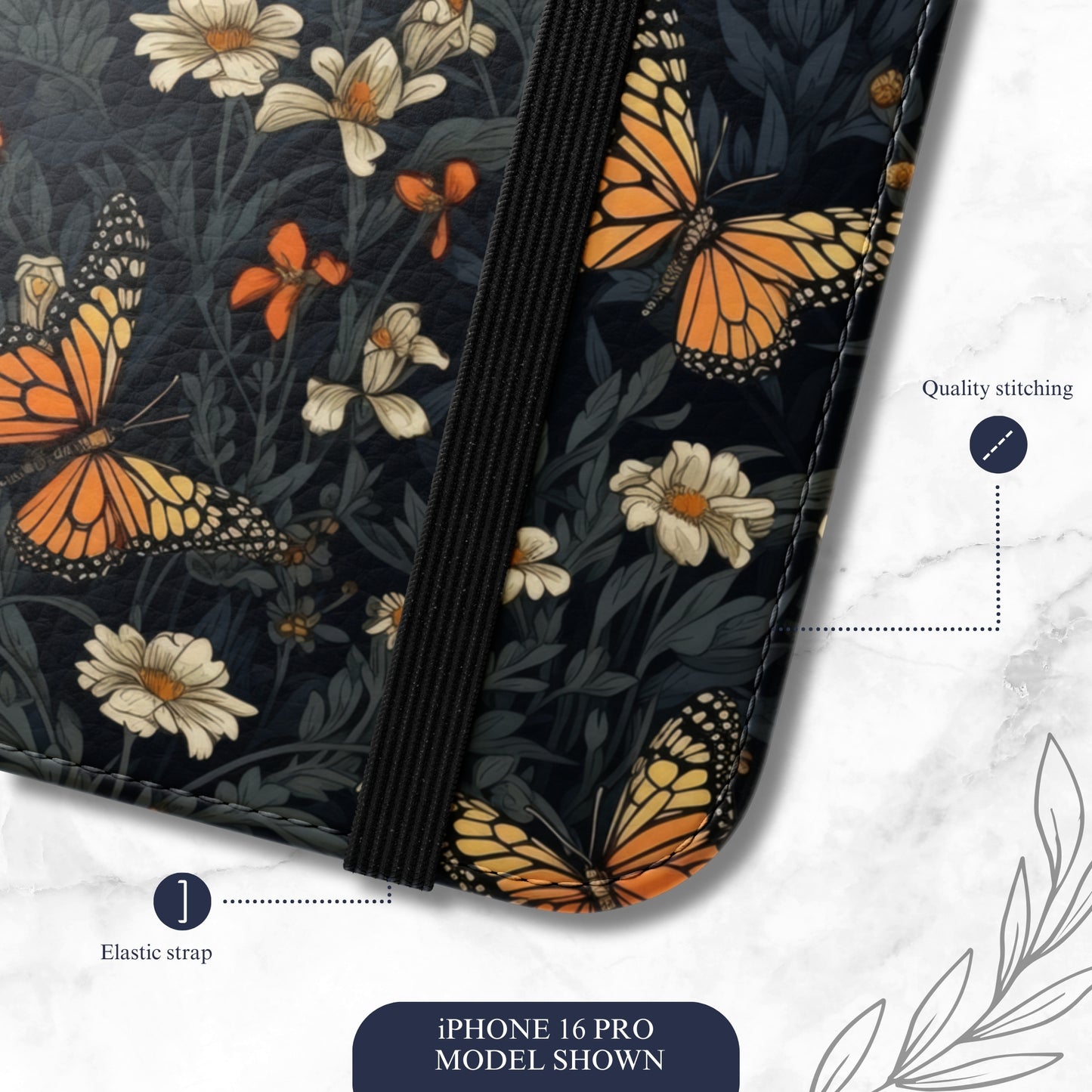 Enchanted - iPhone Flip Case Wallet, Leather Folio Case Phone Case-aesthetic phone case-shockproof phone case-cute phone case-designer phone case-elegant phone case-luxury phone case-phone accessories-fashion accessory