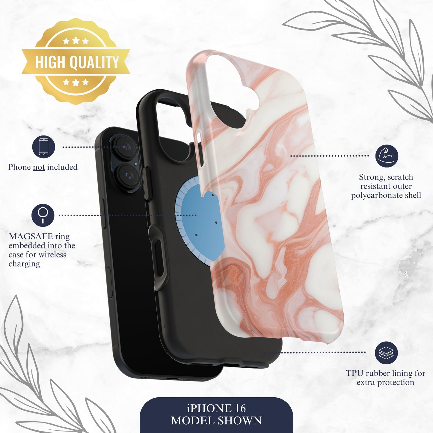 Dream Phase - Magsafe iPhone Case Phone Case-aesthetic phone case-shockproof phone case-cute phone case-designer phone case-elegant phone case-luxury phone case-phone accessories-fashion accessory