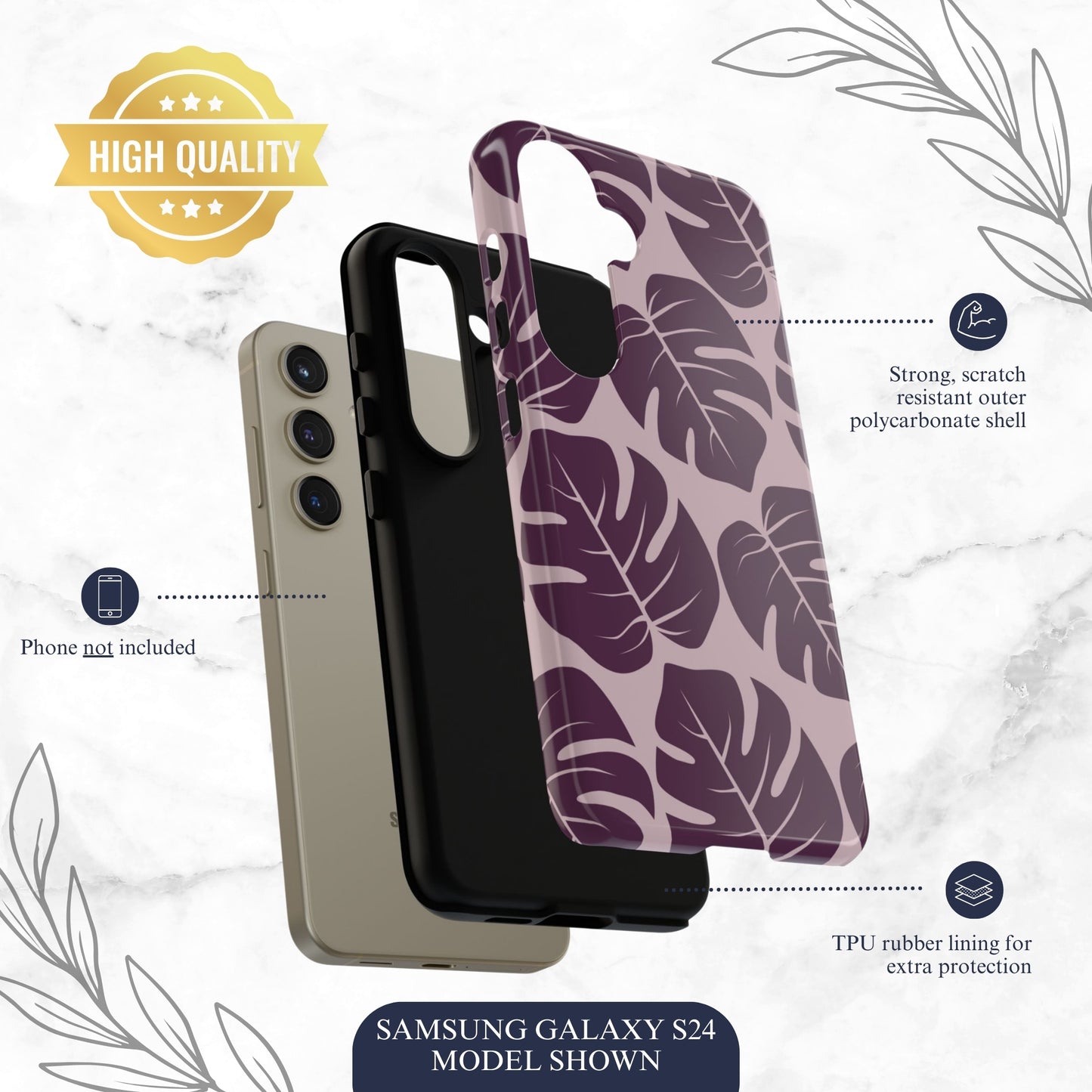 Lilac Wild - Samsung Galaxy Case Phone Case-aesthetic phone case-shockproof phone case-cute phone case-designer phone case-elegant phone case-luxury phone case-phone accessories-fashion accessory