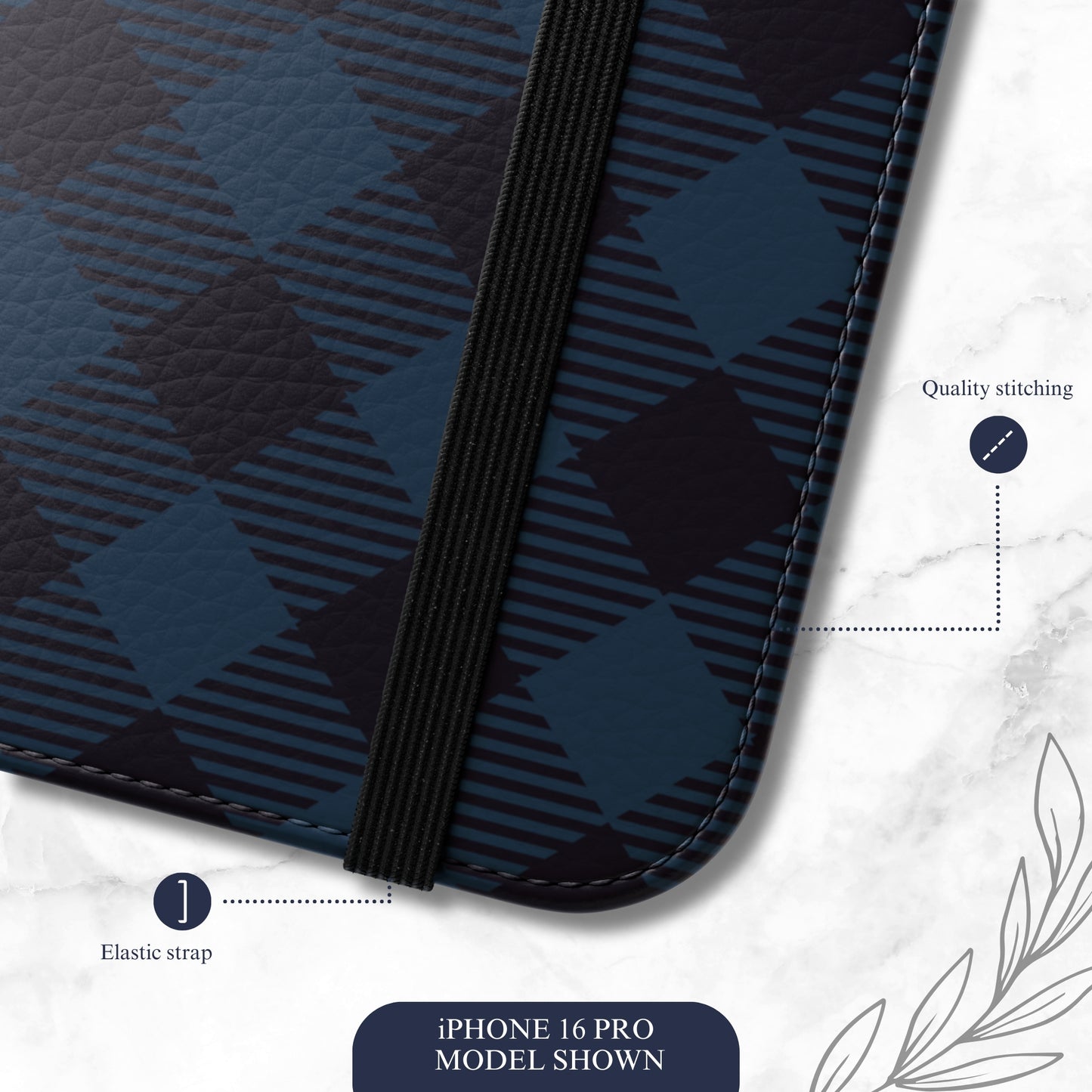 Denim Jeans - iPhone Flip Case Wallet, Leather Folio Case Phone Case-aesthetic phone case-shockproof phone case-cute phone case-designer phone case-elegant phone case-luxury phone case-phone accessories-fashion accessory