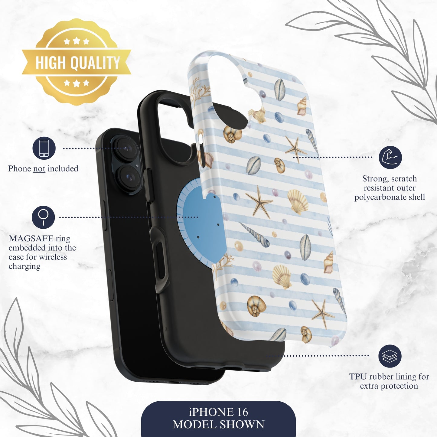 Beach Girl - Magsafe iPhone Case Phone Case-aesthetic phone case-shockproof phone case-cute phone case-designer phone case-elegant phone case-luxury phone case-phone accessories-fashion accessory