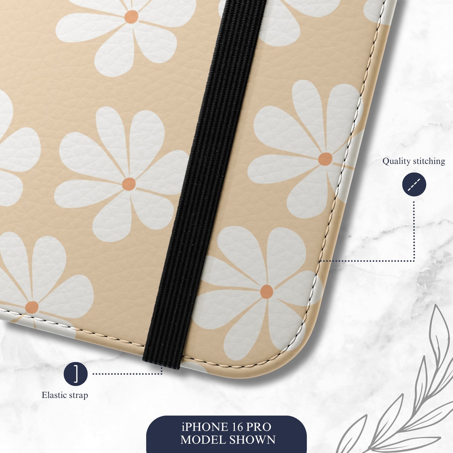 Bare Bloom - iPhone Flip Case Wallet, Leather Folio Case Phone Case-aesthetic phone case-shockproof phone case-cute phone case-designer phone case-elegant phone case-luxury phone case-phone accessories-fashion accessory