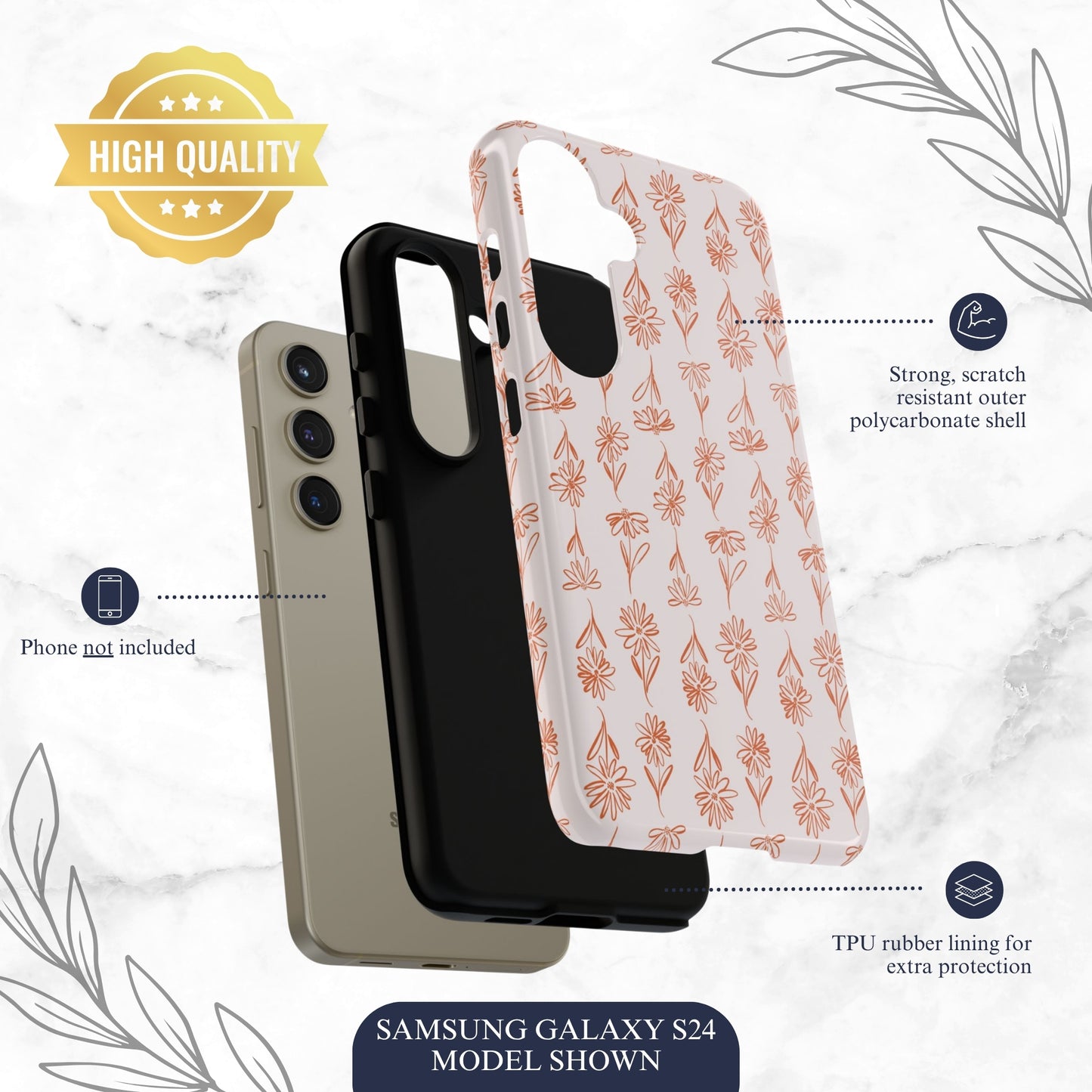 Terracotta - Samsung Galaxy Case Phone Case-aesthetic phone case-shockproof phone case-cute phone case-designer phone case-elegant phone case-luxury phone case-phone accessories-fashion accessory