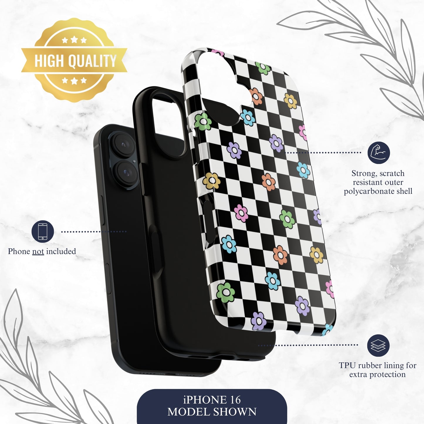 Check Mate - iPhone Case Phone Case-aesthetic phone case-shockproof phone case-cute phone case-designer phone case-elegant phone case-luxury phone case-phone accessories-fashion accessory