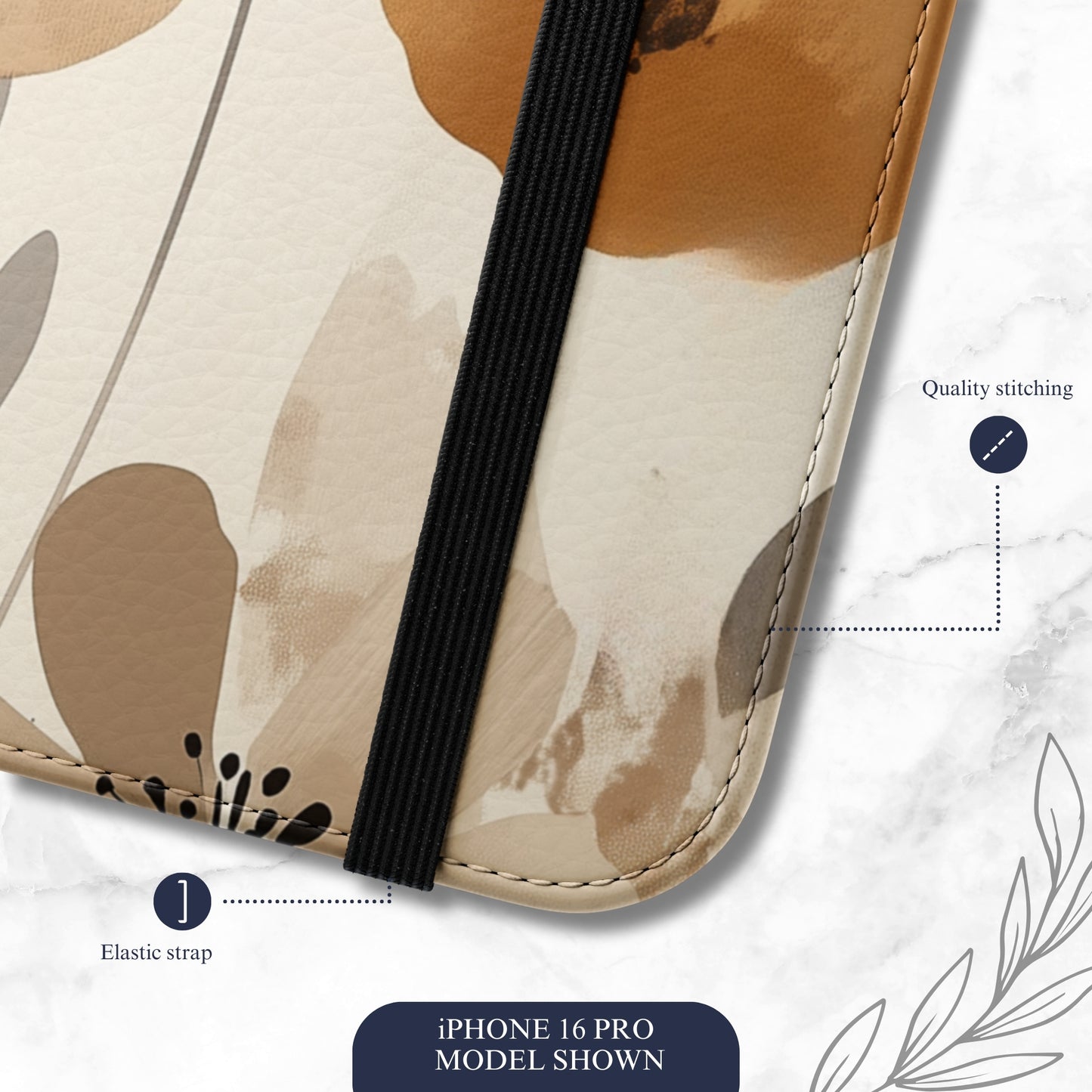 Terranova - iPhone Flip Case Wallet, Leather Folio Case Phone Case-aesthetic phone case-shockproof phone case-cute phone case-designer phone case-elegant phone case-luxury phone case-phone accessories-fashion accessory