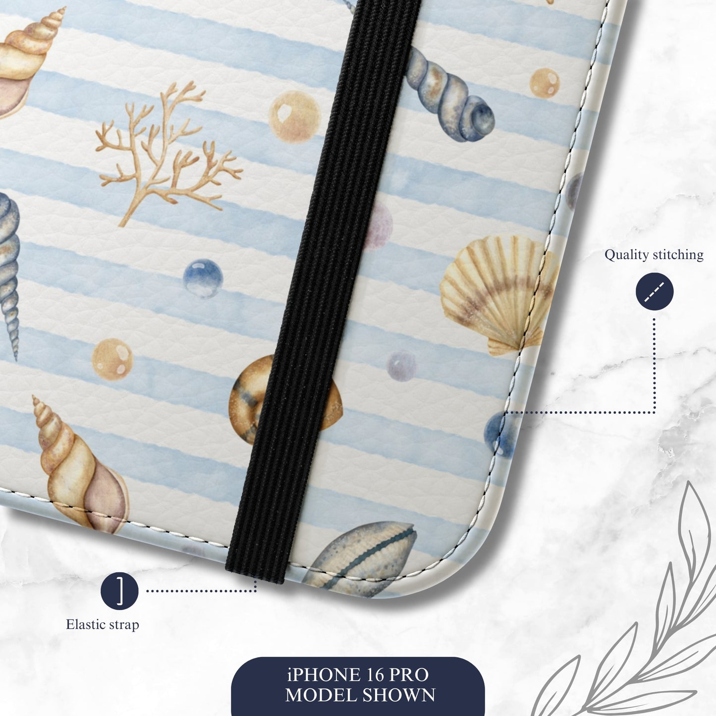 Beach Girl - iPhone Flip Case Wallet, Leather Folio Case Phone Case-aesthetic phone case-shockproof phone case-cute phone case-designer phone case-elegant phone case-luxury phone case-phone accessories-fashion accessory