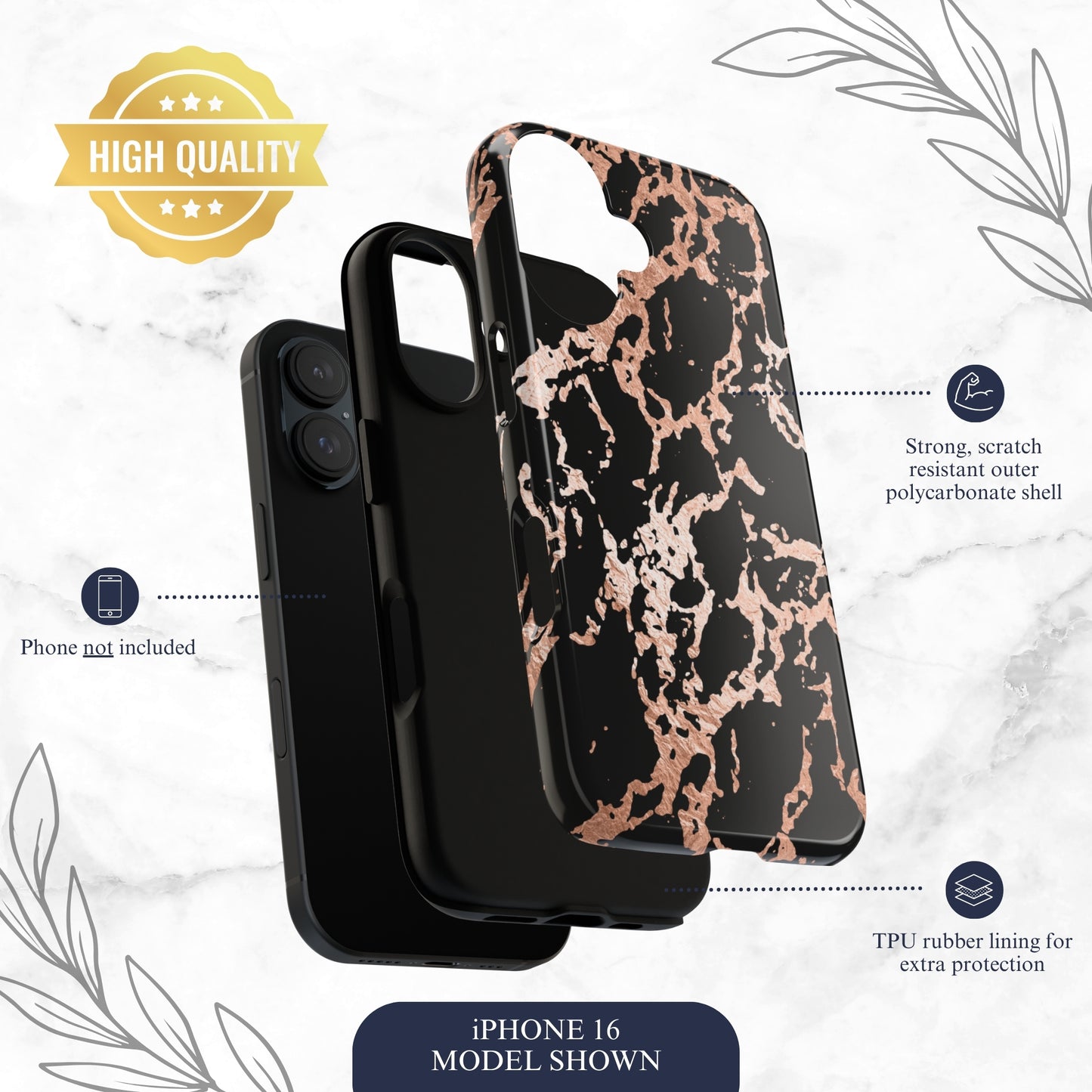Molten Luxe - iPhone Case Phone Case-aesthetic phone case-shockproof phone case-cute phone case-designer phone case-elegant phone case-luxury phone case-phone accessories-fashion accessory