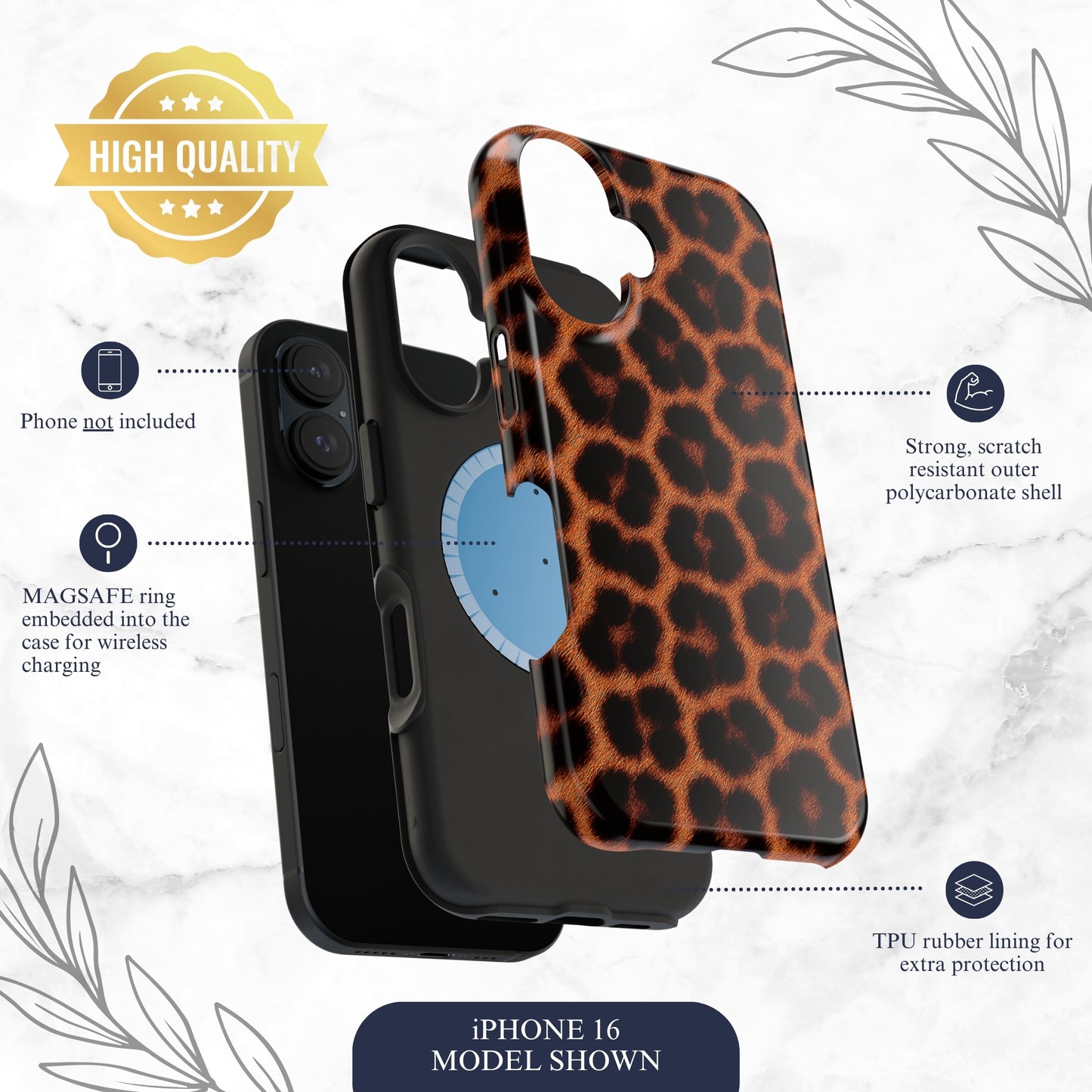 Animal Allure - Magsafe iPhone Case Phone Case-aesthetic phone case-shockproof phone case-cute phone case-designer phone case-elegant phone case-luxury phone case-phone accessories-fashion accessory