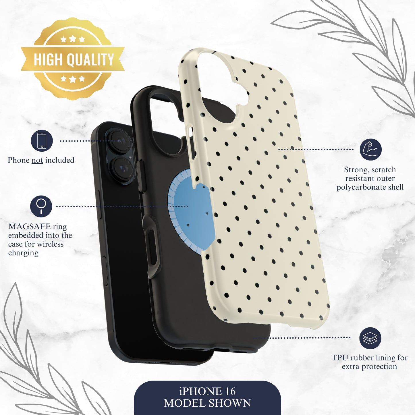 Café Stroll - Magsafe iPhone Case Phone Case-aesthetic phone case-shockproof phone case-cute phone case-designer phone case-elegant phone case-luxury phone case-phone accessories-fashion accessory