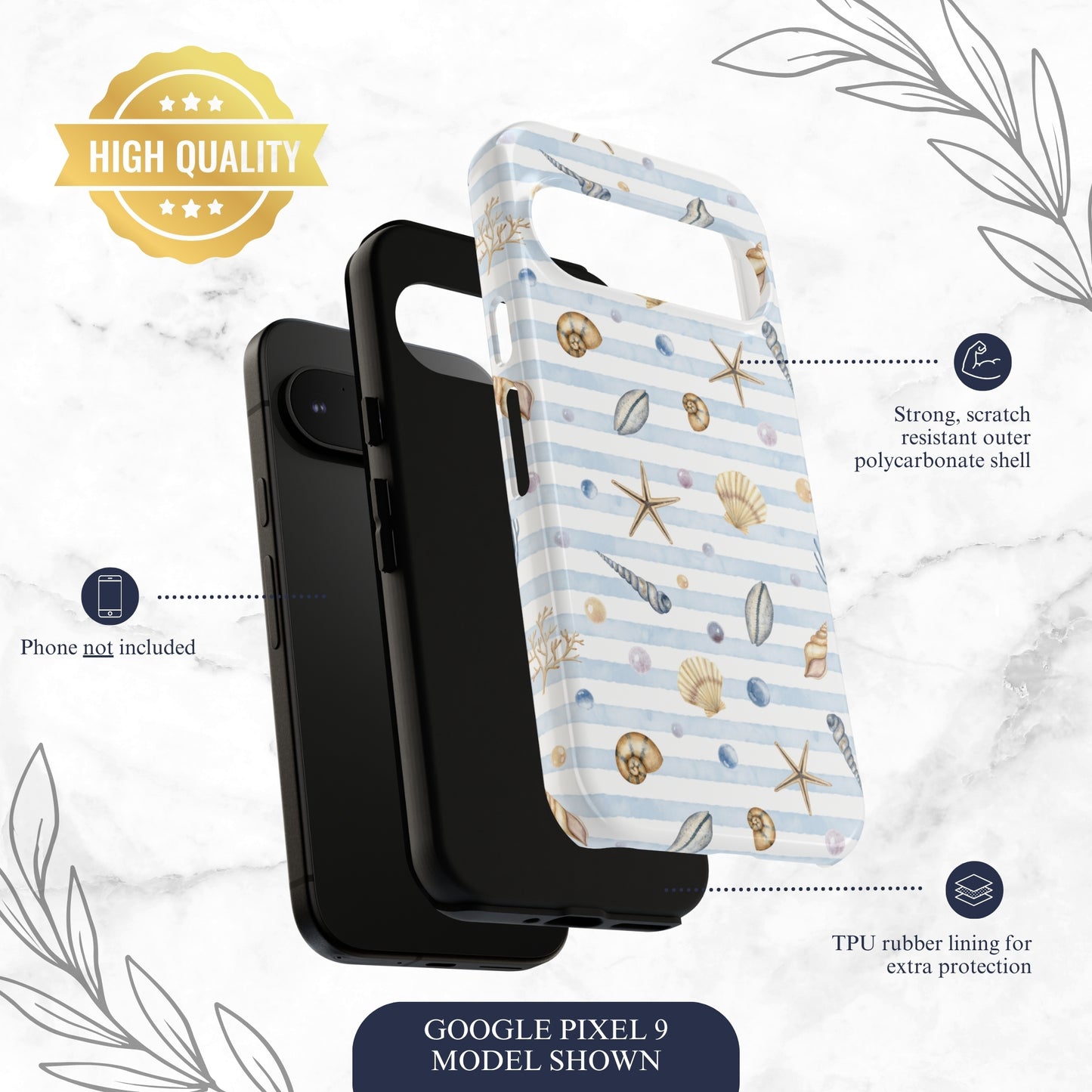 Beach Girl - Google Pixel Case Phone Case-aesthetic phone case-shockproof phone case-cute phone case-designer phone case-elegant phone case-luxury phone case-phone accessories-fashion accessory