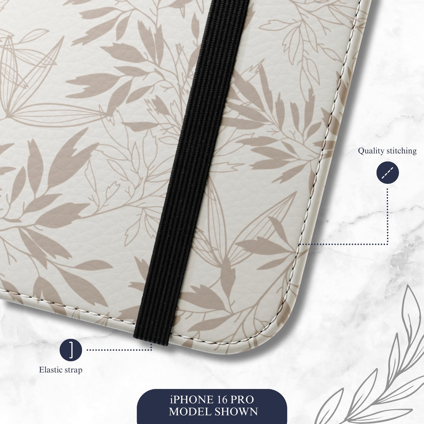 Ash - iPhone Flip Case Wallet, Leather Folio Case Phone Case-aesthetic phone case-shockproof phone case-cute phone case-designer phone case-elegant phone case-luxury phone case-phone accessories-fashion accessory