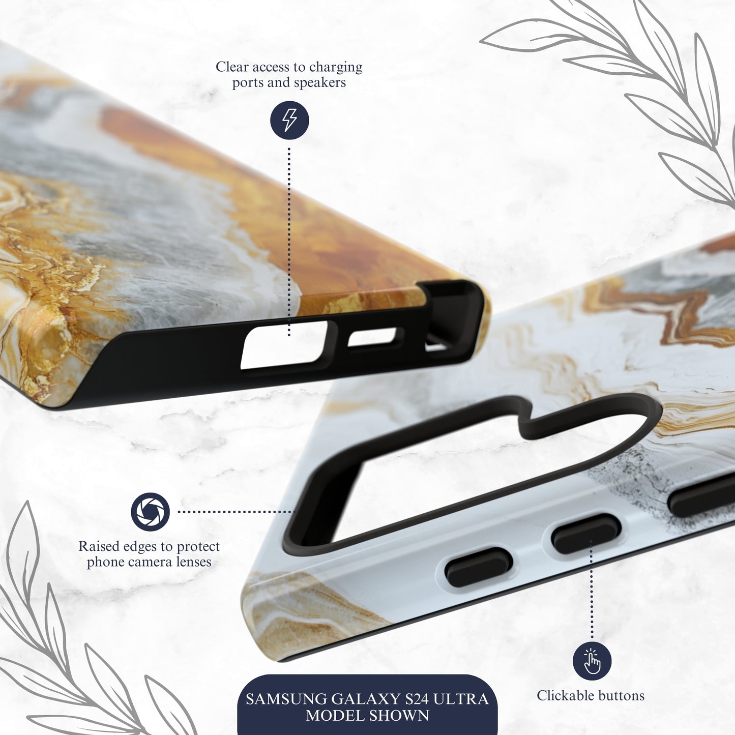Snowgold - Samsung Galaxy Case Phone Case-aesthetic phone case-shockproof phone case-cute phone case-designer phone case-elegant phone case-luxury phone case-phone accessories-fashion accessory