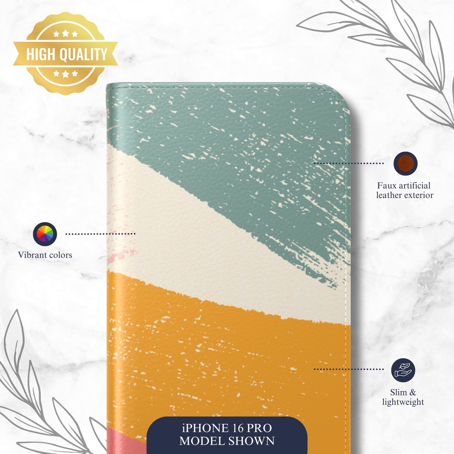 Cotton Candy - iPhone Flip Case Wallet, Leather Folio Case Phone Case-aesthetic phone case-shockproof phone case-cute phone case-designer phone case-elegant phone case-luxury phone case-phone accessories-fashion accessory