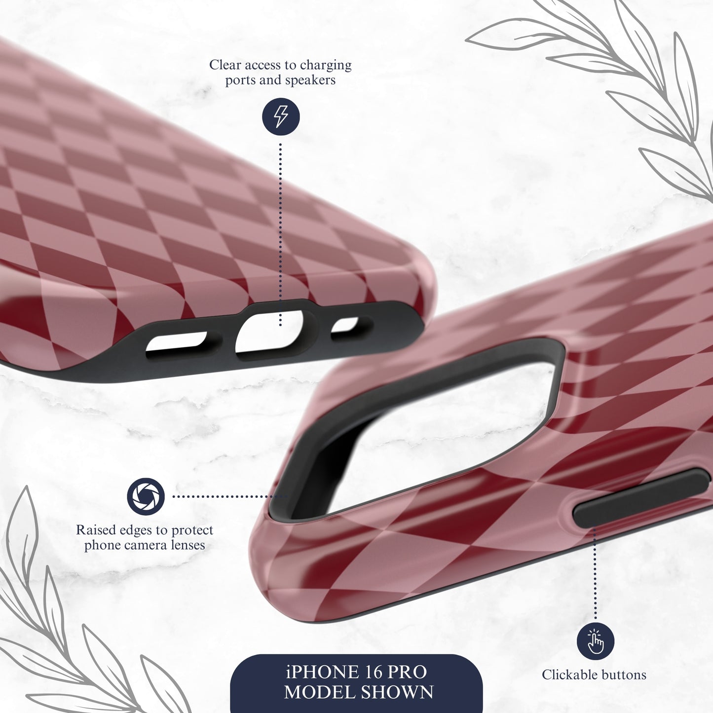 Cherry Jester - Magsafe iPhone Case Phone Case-aesthetic phone case-shockproof phone case-cute phone case-designer phone case-elegant phone case-luxury phone case-phone accessories-fashion accessory