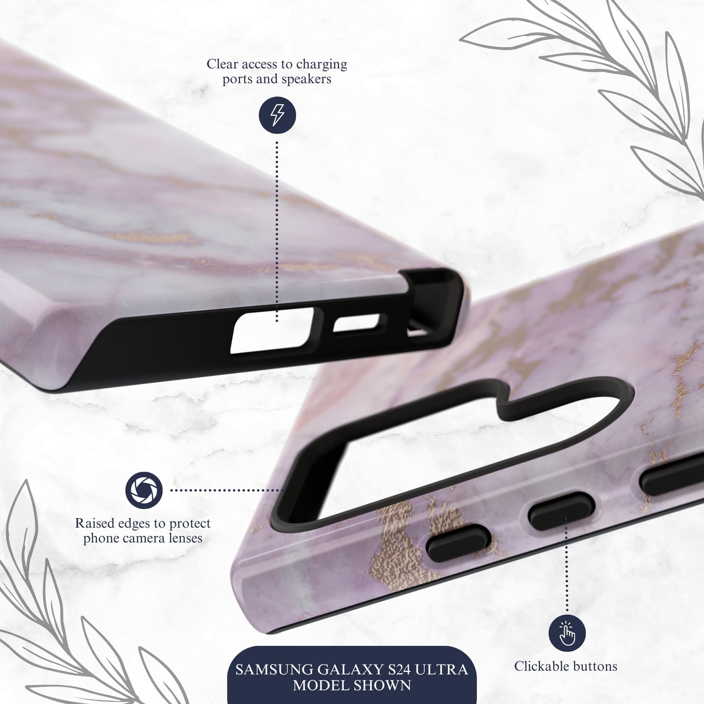Luna Quartz - Samsung Galaxy Case Phone Case-aesthetic phone case-shockproof phone case-cute phone case-designer phone case-elegant phone case-luxury phone case-phone accessories-fashion accessory