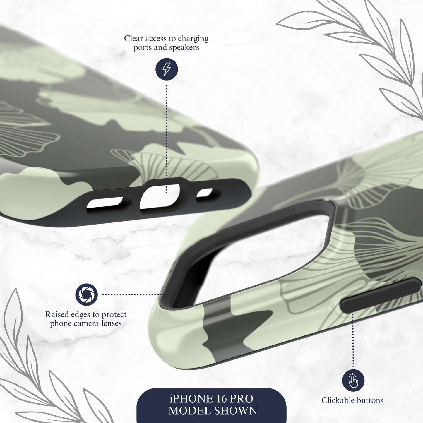 Wilted Presence - Magsafe iPhone Case Phone Case-aesthetic phone case-shockproof phone case-cute phone case-designer phone case-elegant phone case-luxury phone case-phone accessories-fashion accessory