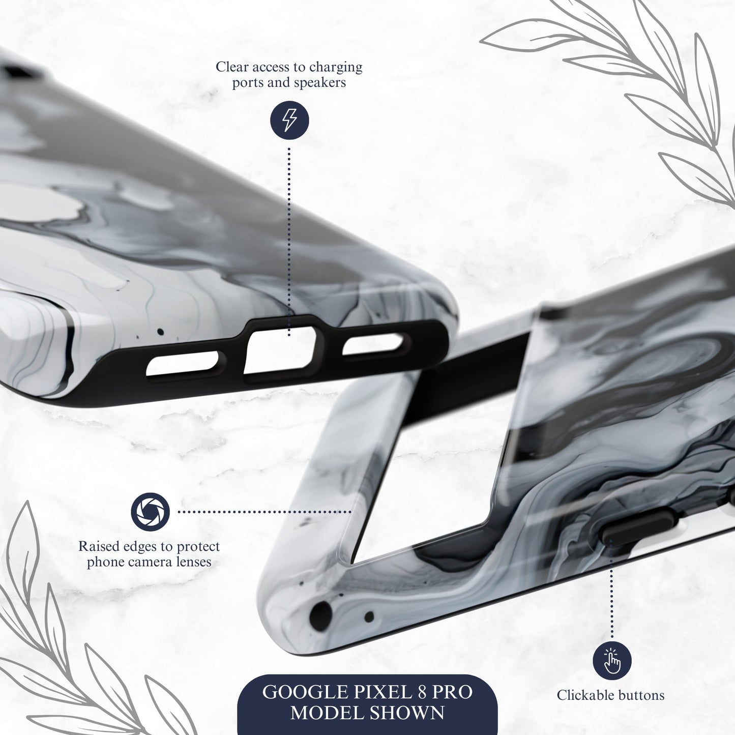 Cascade - Google Pixel Case Phone Case-aesthetic phone case-shockproof phone case-cute phone case-designer phone case-elegant phone case-luxury phone case-phone accessories-fashion accessory