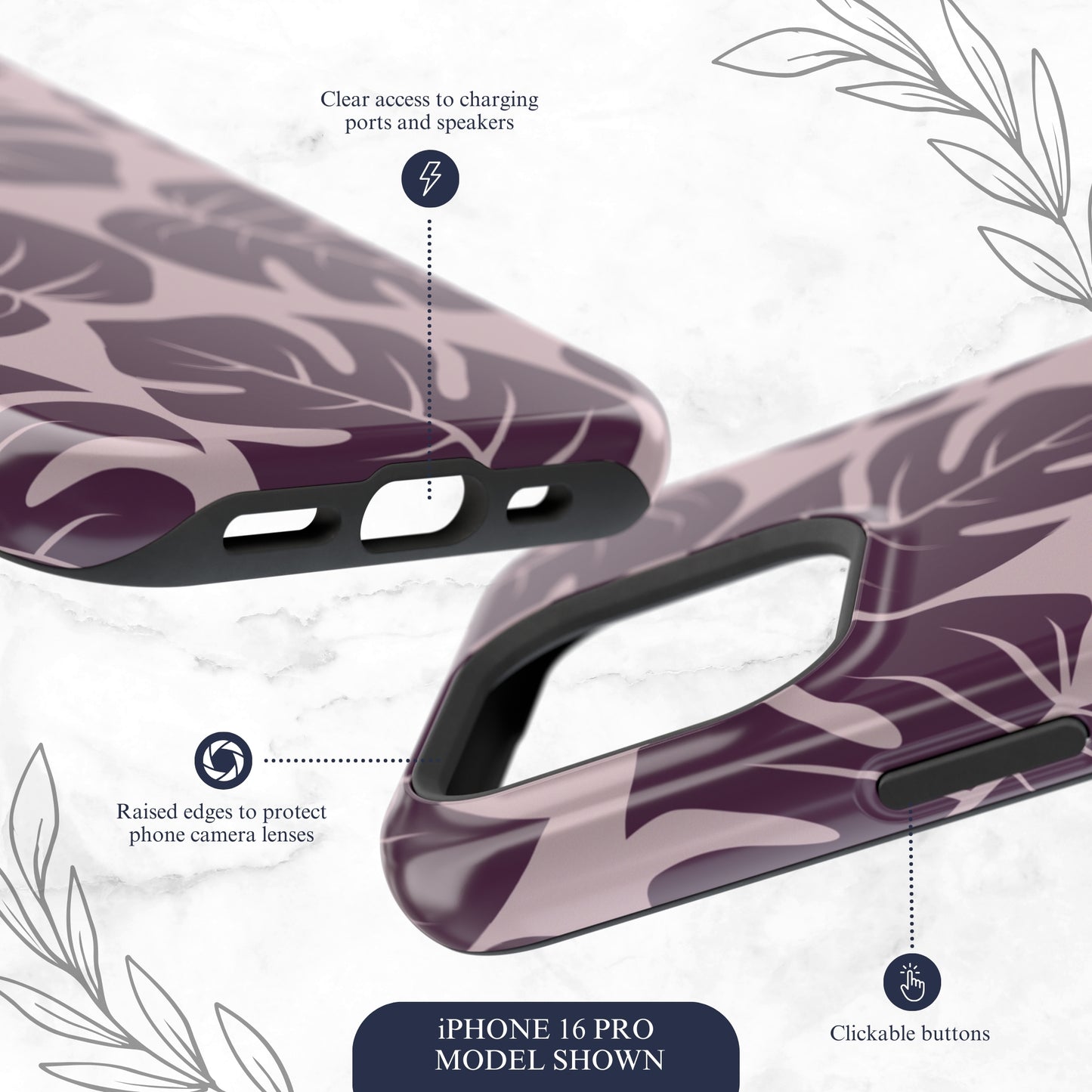 Lilac Wild - Magsafe iPhone Case Phone Case-aesthetic phone case-shockproof phone case-cute phone case-designer phone case-elegant phone case-luxury phone case-phone accessories-fashion accessory