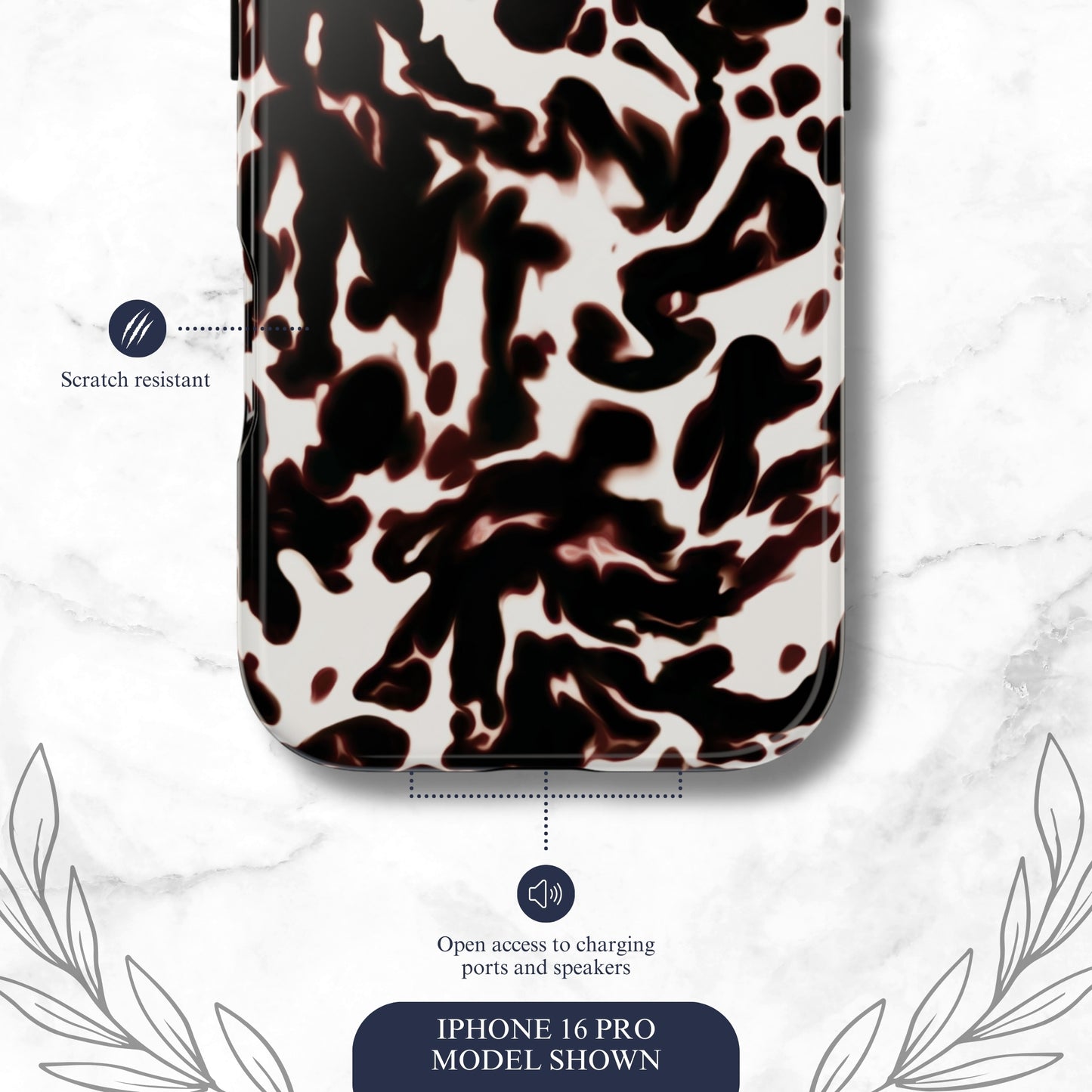 Dark Cocoa - iPhone Case Phone Case-aesthetic phone case-shockproof phone case-cute phone case-designer phone case-elegant phone case-luxury phone case-phone accessories-fashion accessory
